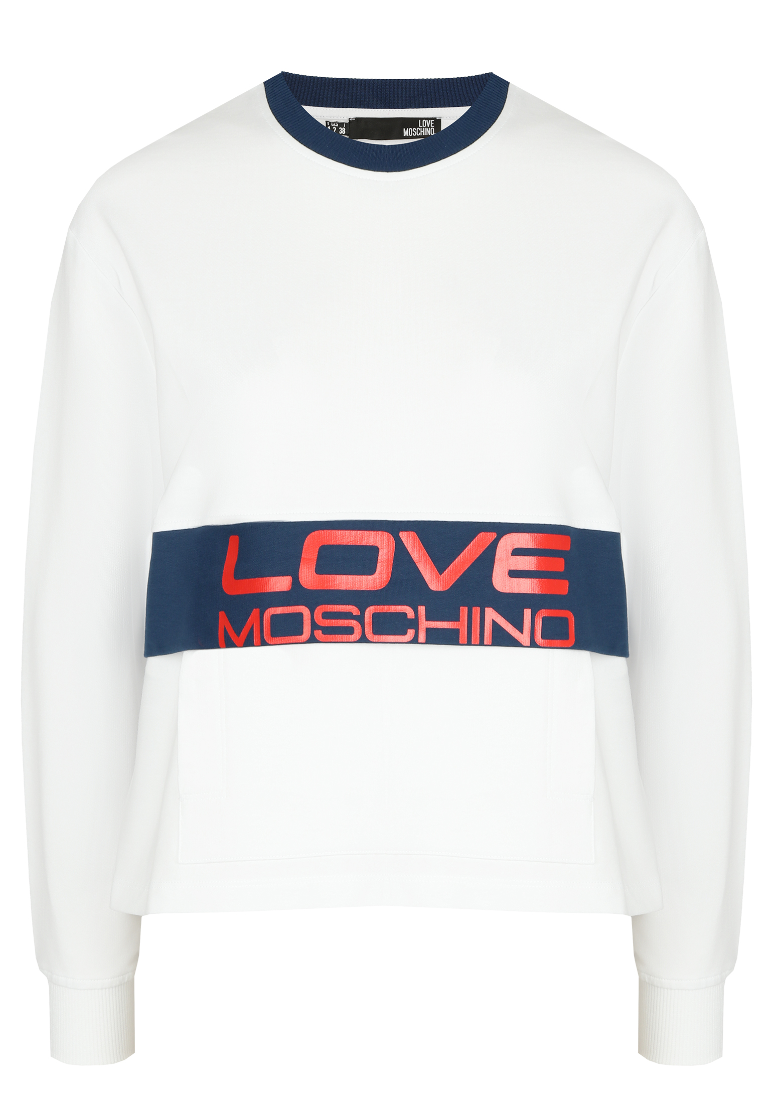женский свитшот moschino love, белый