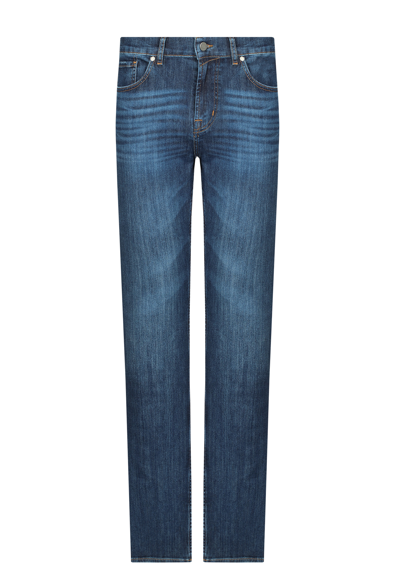 мужские прямые джинсы 7 for all mankind, синие