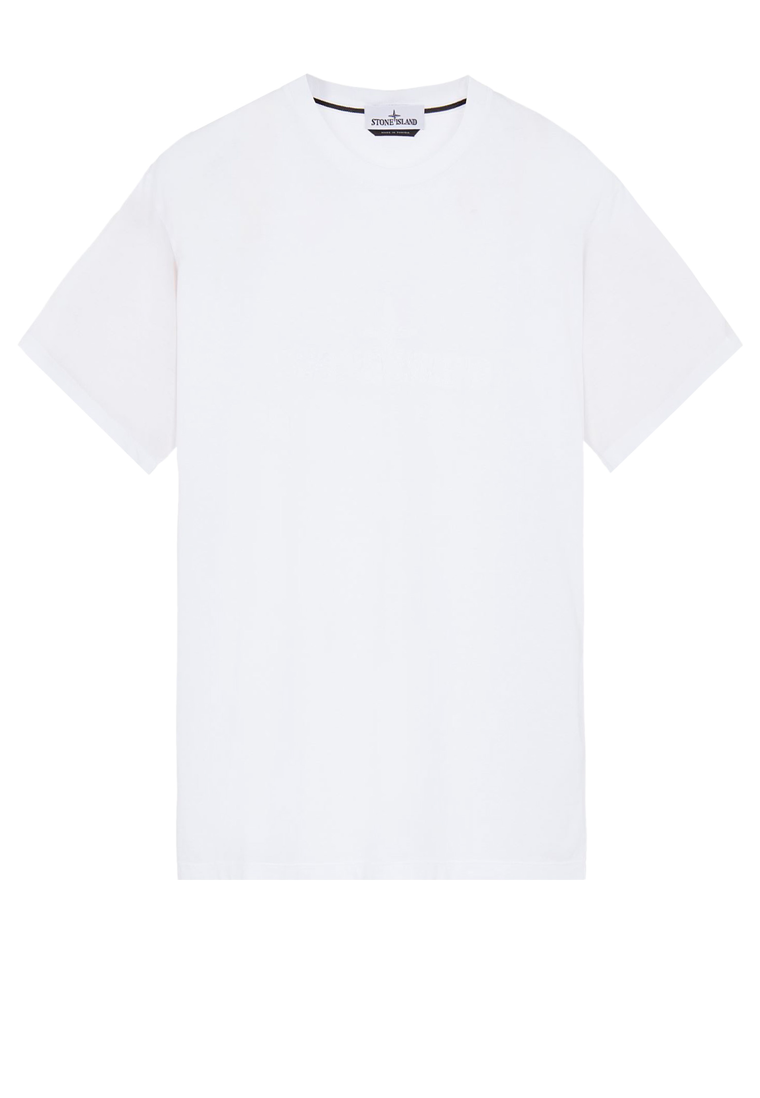 мужская футболка stone island, белая