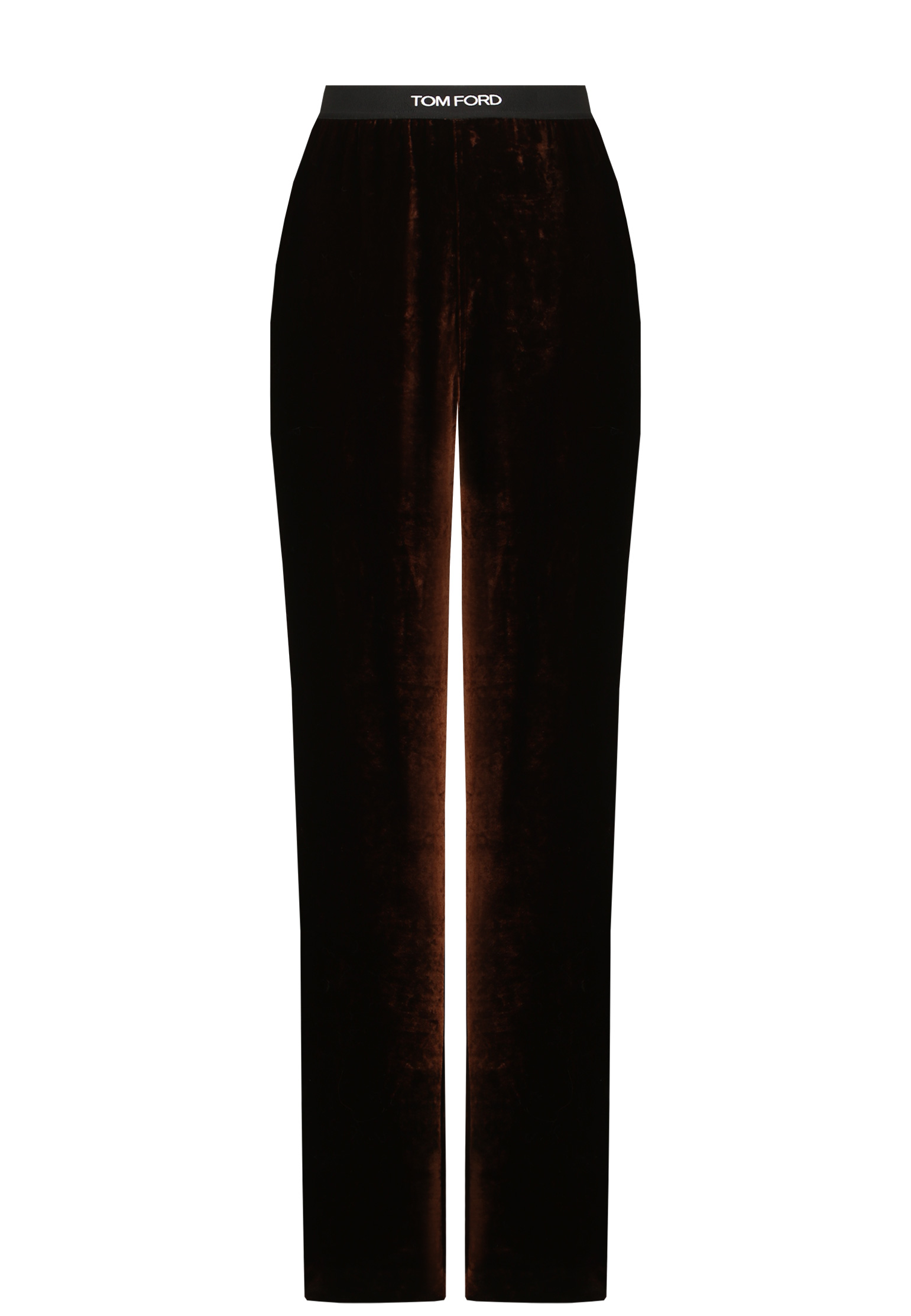 женские прямые брюки tom ford, коричневые