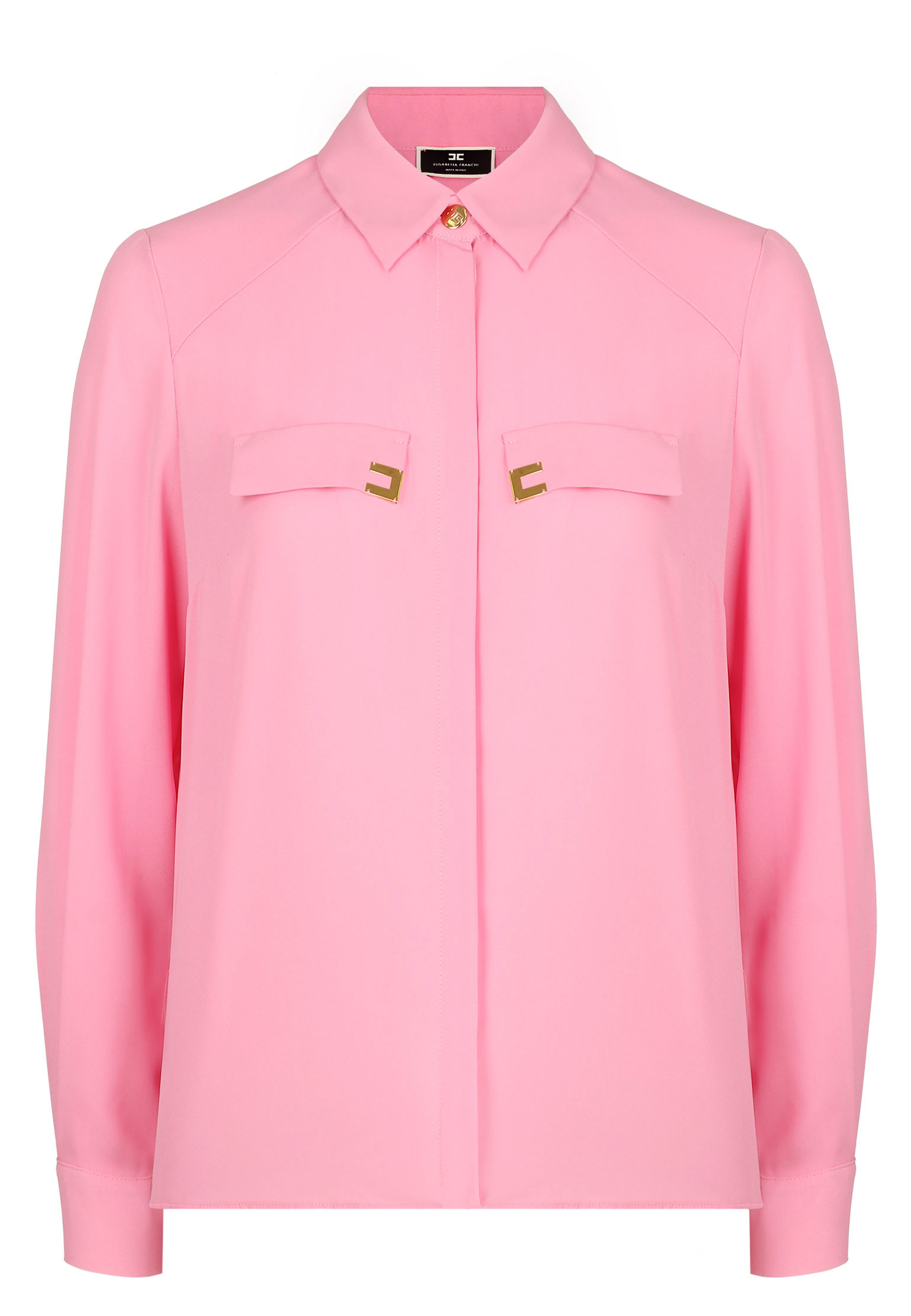 женская рубашка elisabetta franchi, розовая