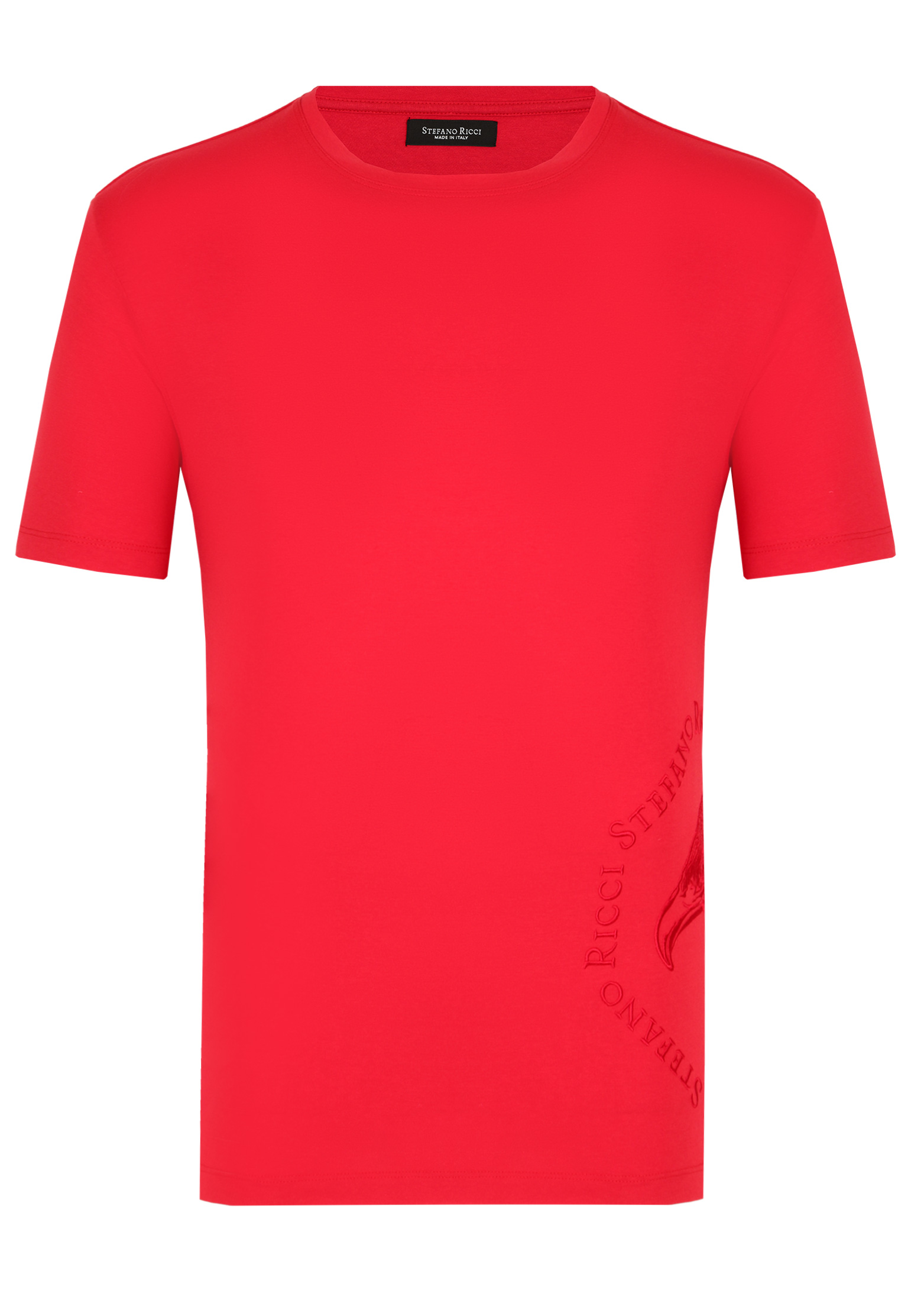 мужская футболка stefano ricci, красная
