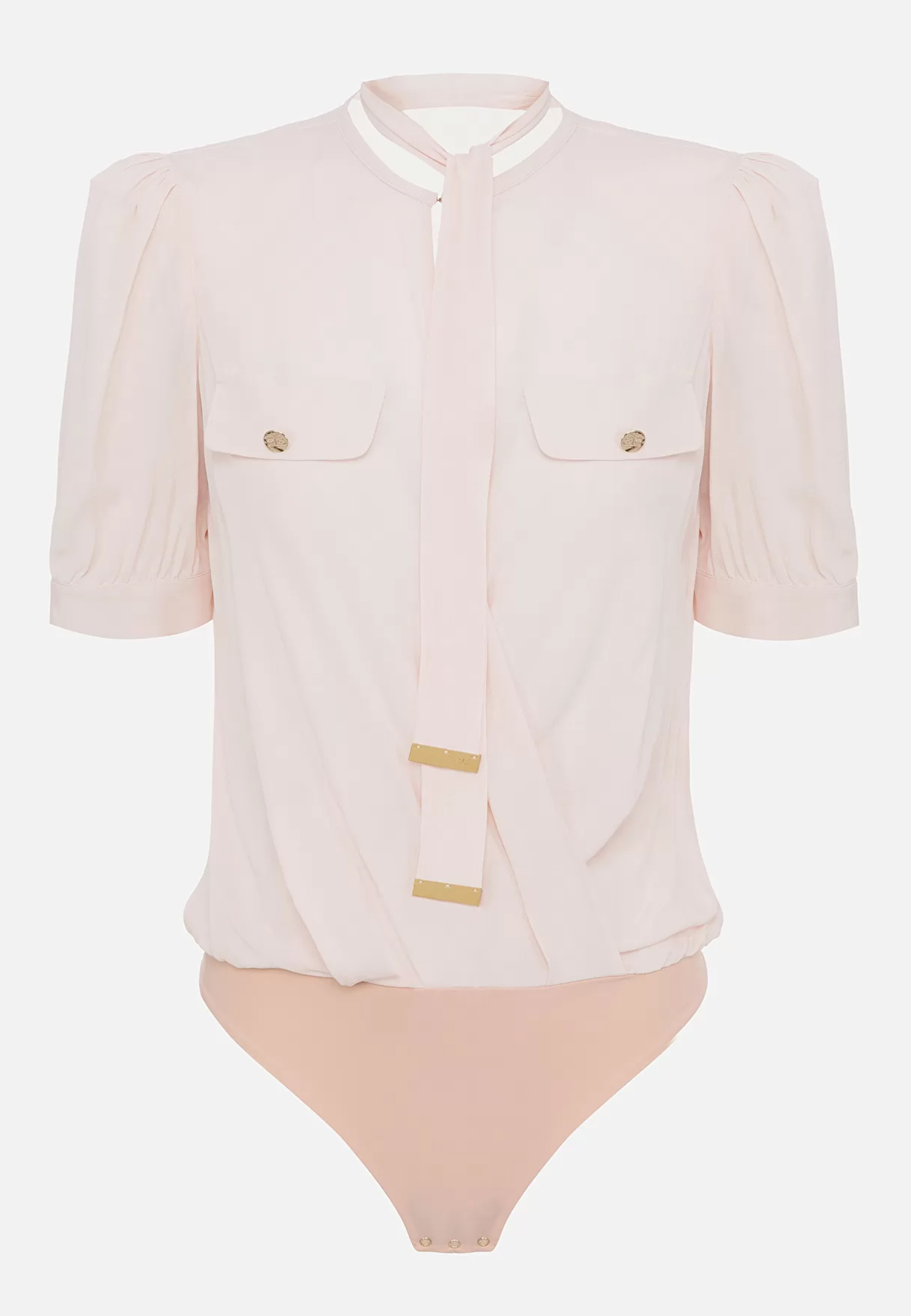женская блузка elisabetta franchi, розовая