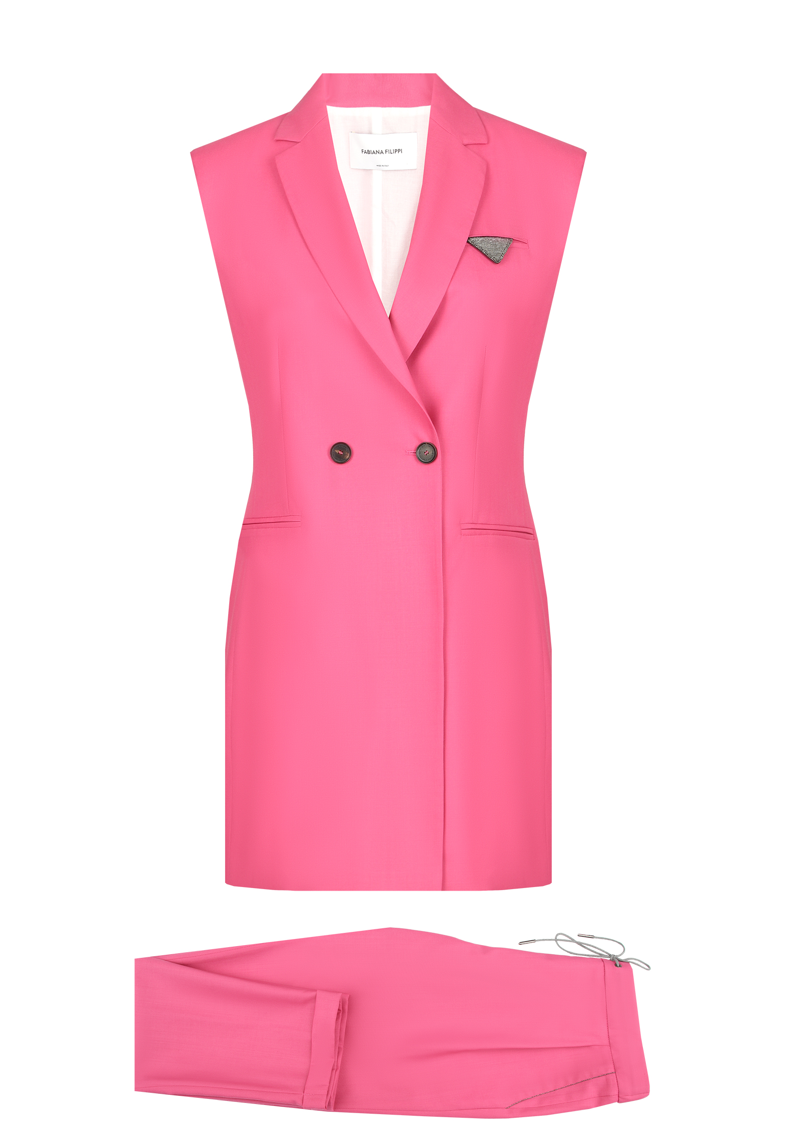 женский костюм fabiana filippi, розовый