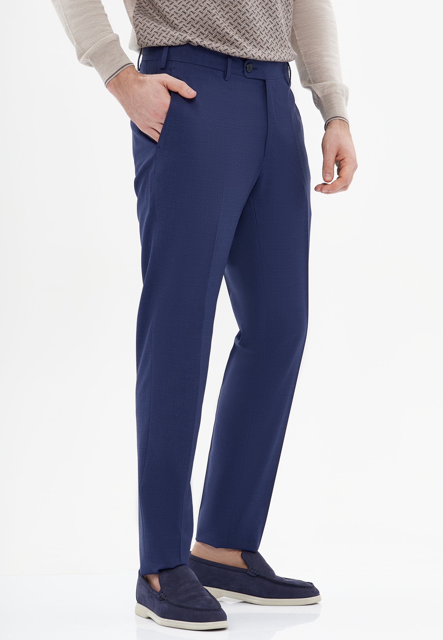 мужские классические брюки mandelli, синие