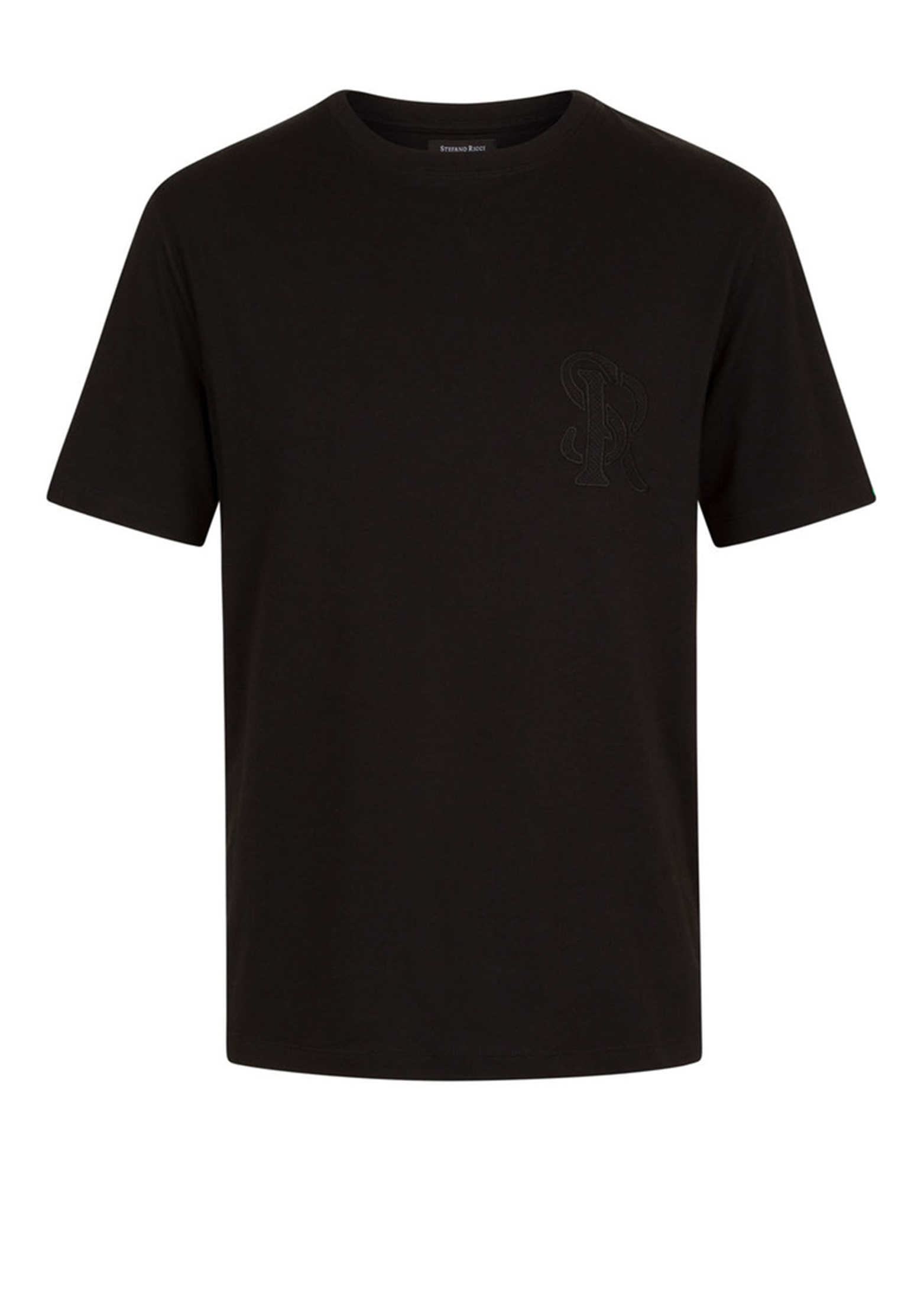 мужская футболка stefano ricci, черная