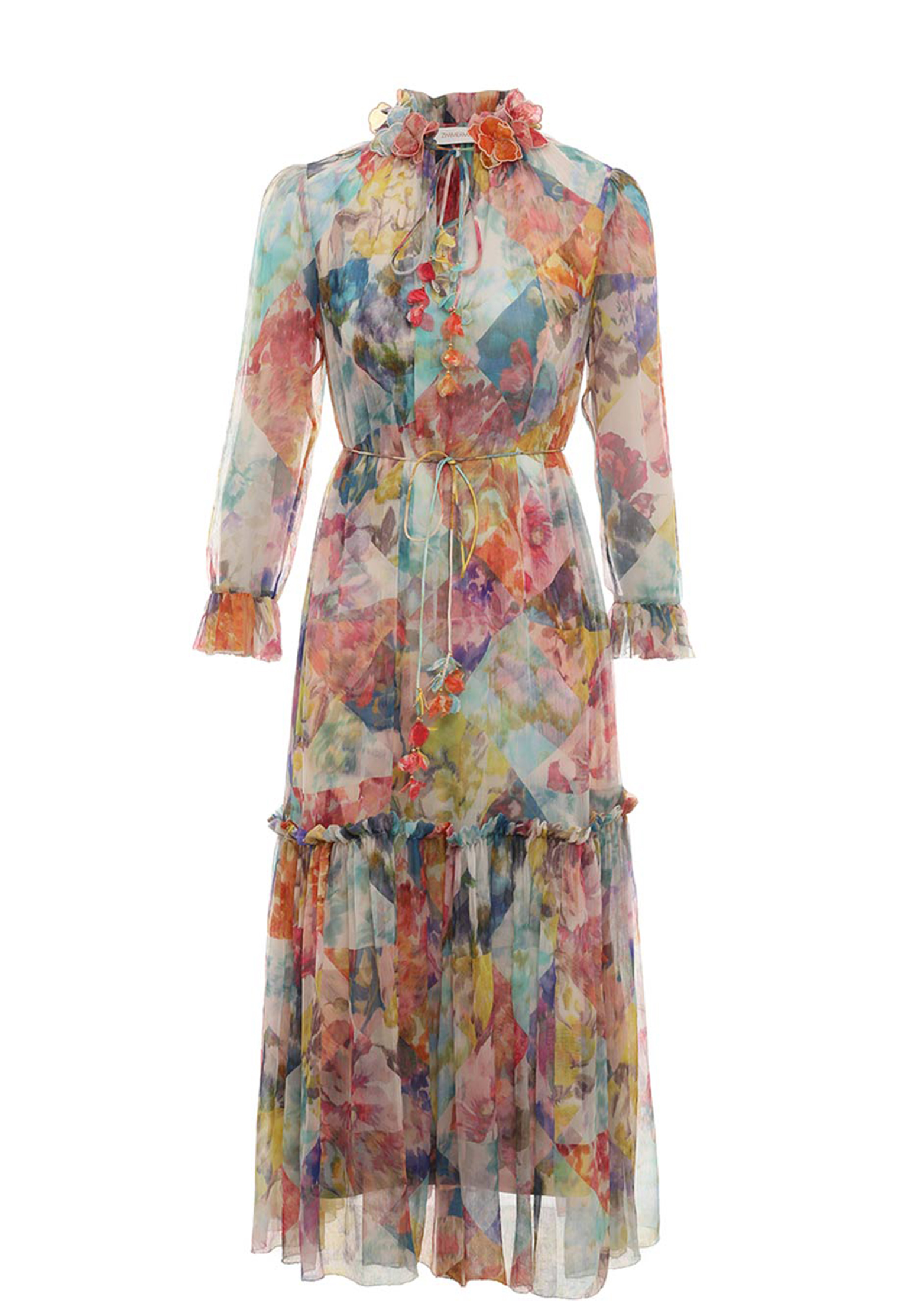 женское платье zimmermann, разноцветное