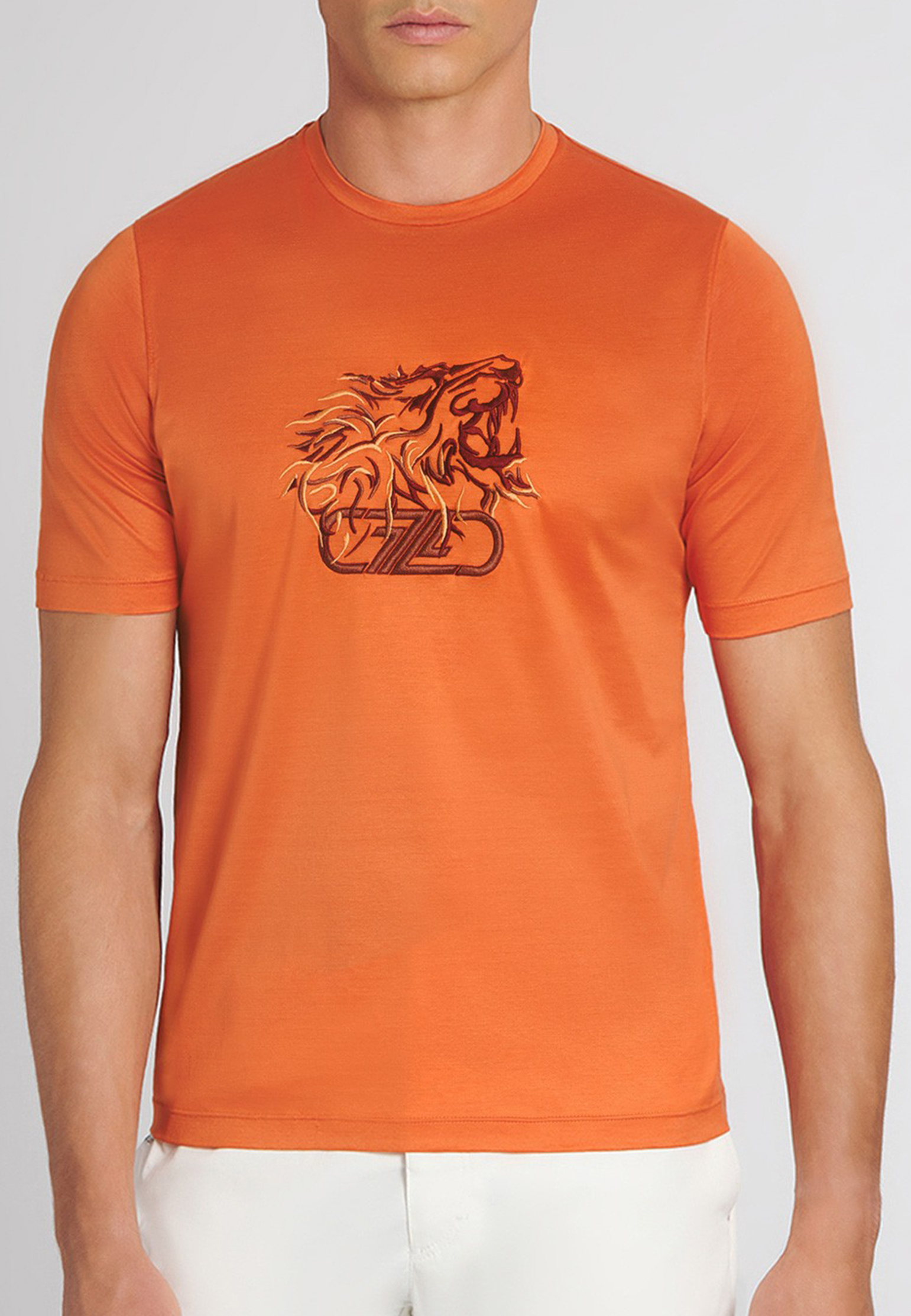 мужская футболка zilli, оранжевая