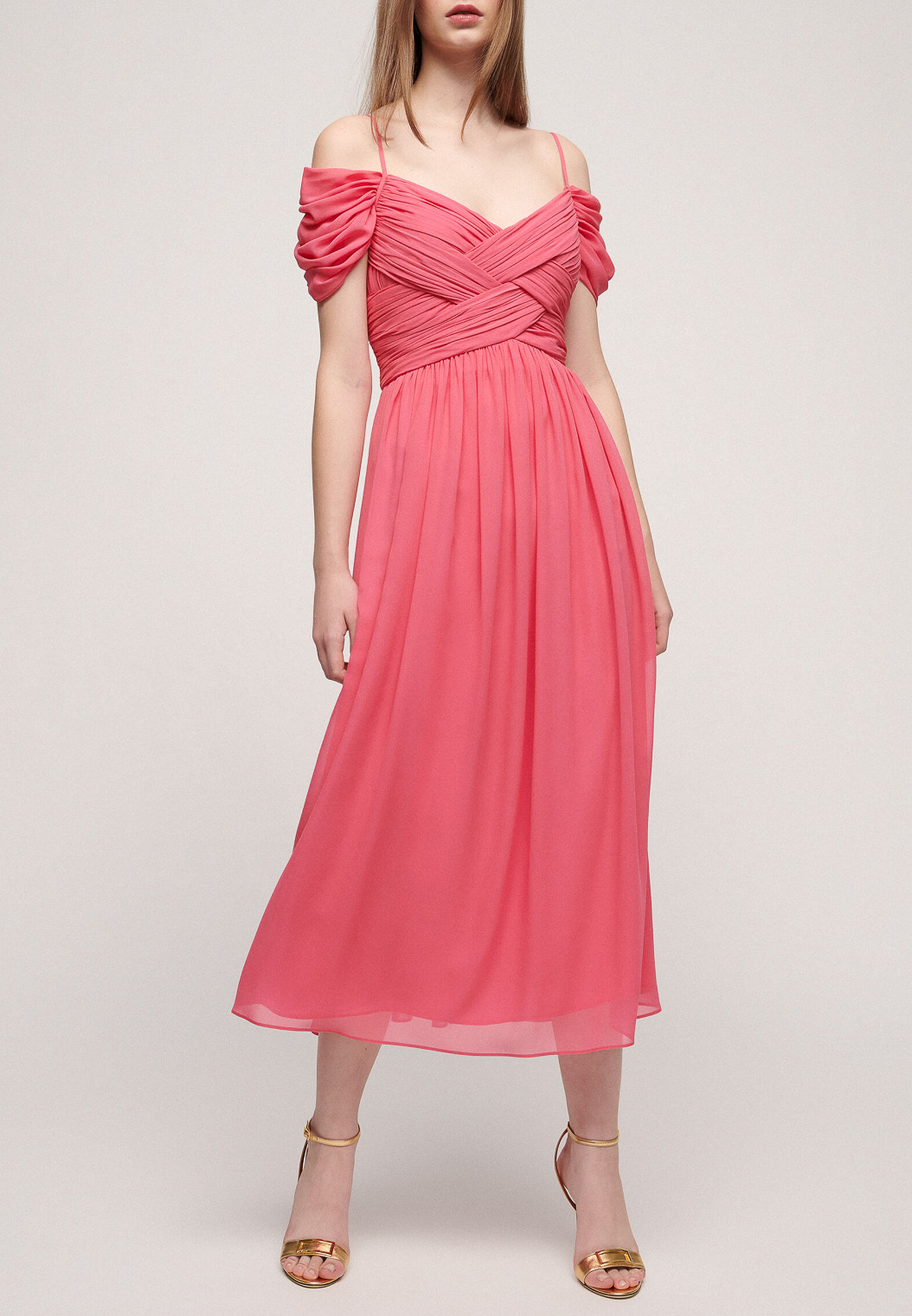 женское вечерние платье luisa spagnoli, розовое