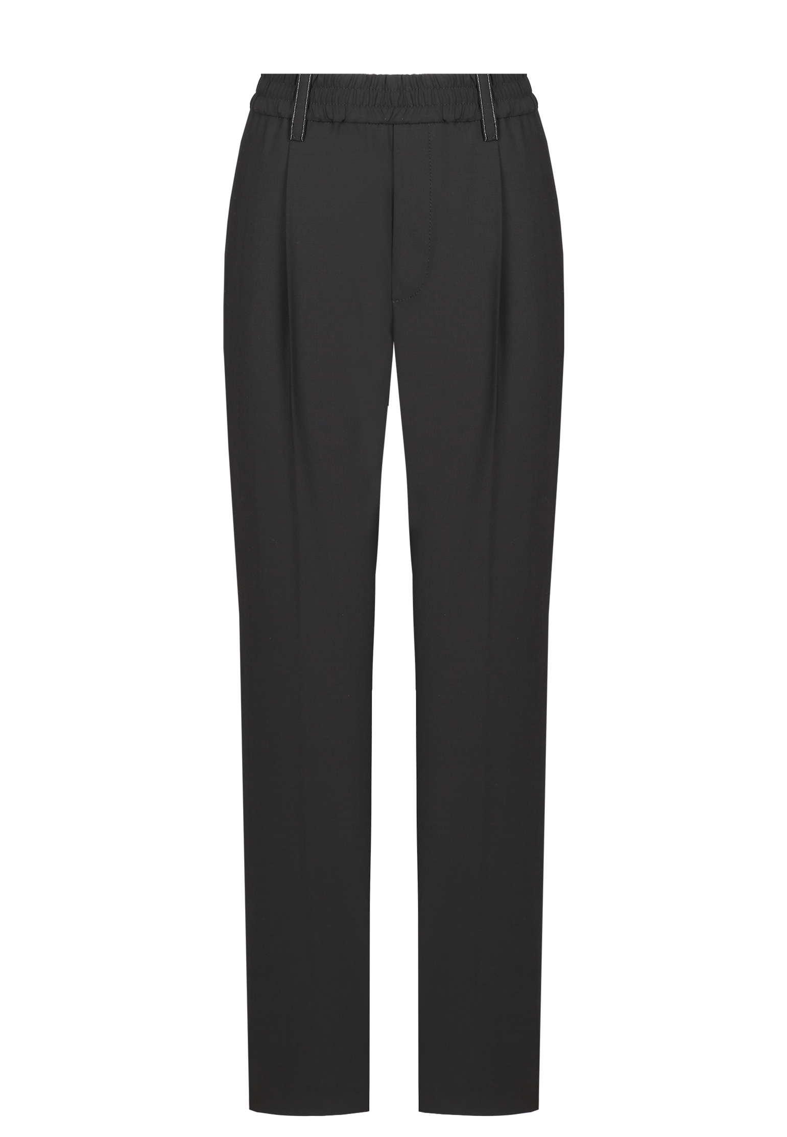 женские прямые брюки brunello cucinelli, черные