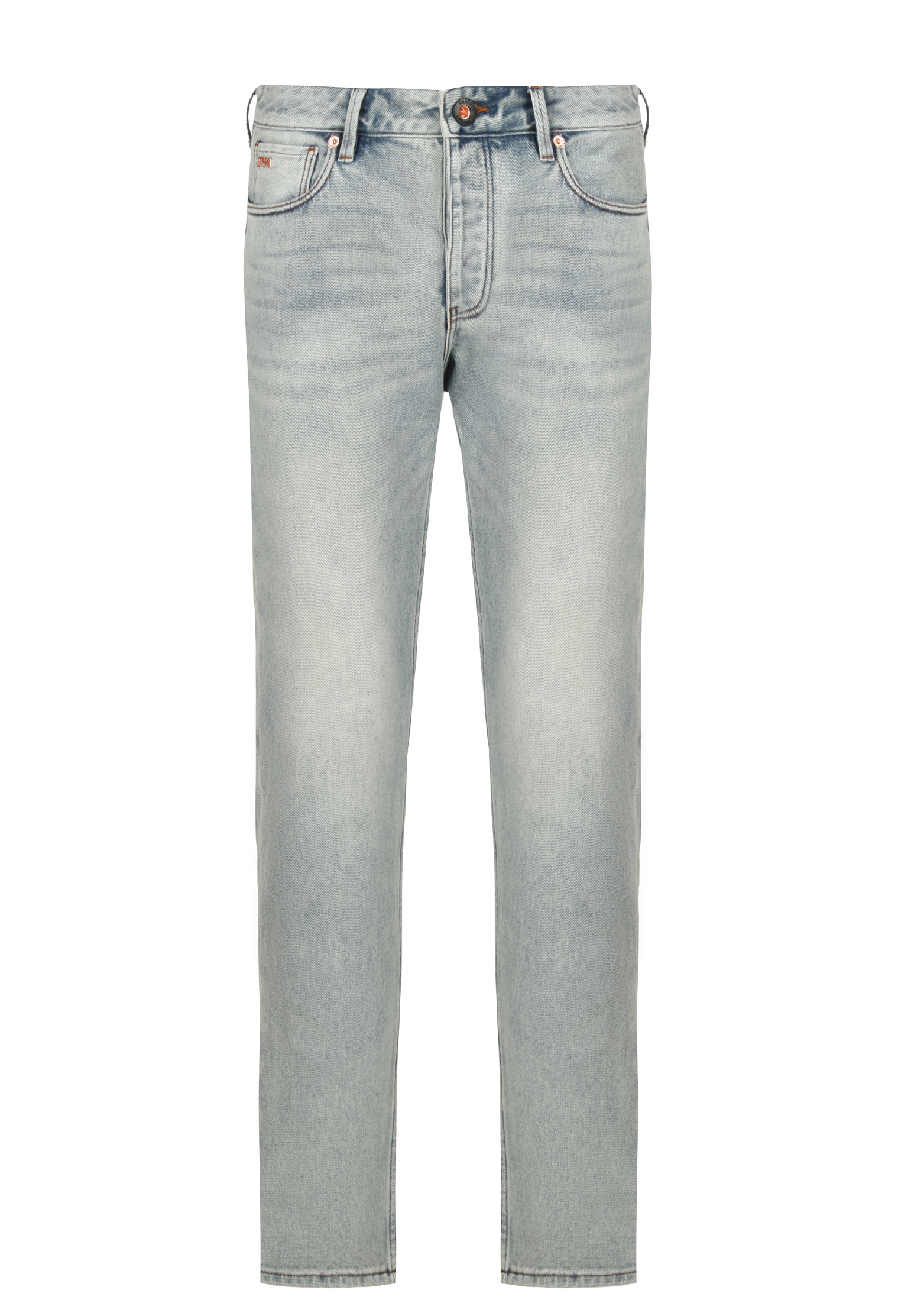 мужские зауженные джинсы emporio armani, синие