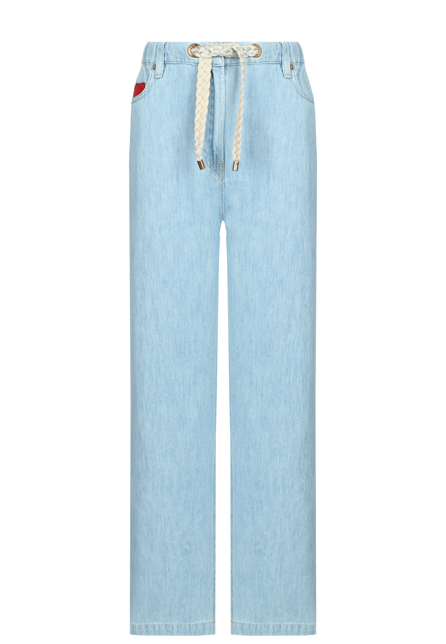 женские прямые джинсы agnona, голубые