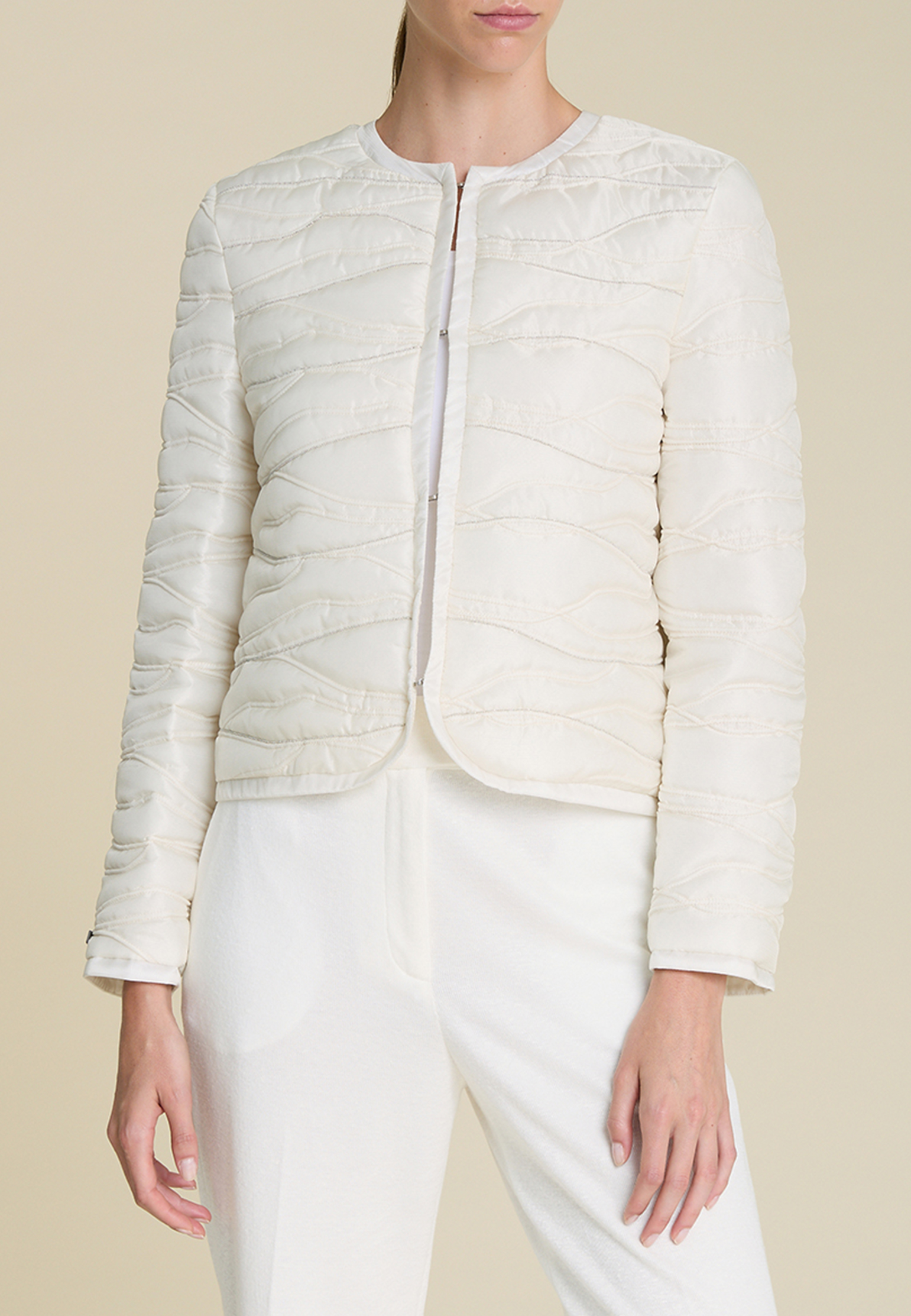 женская куртка peserico aurea, белая