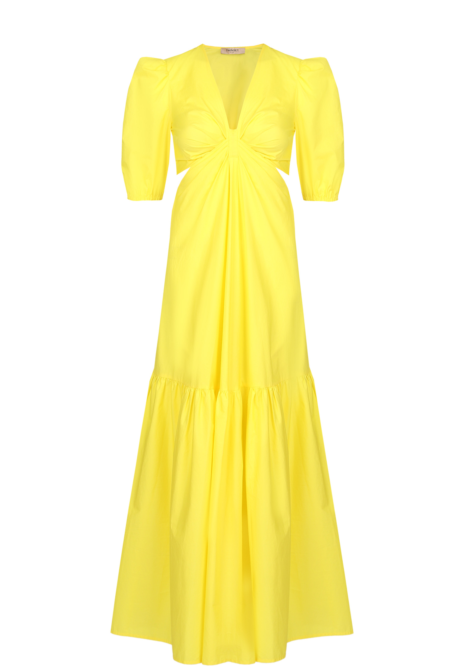 женское платье twinset milano, желтое