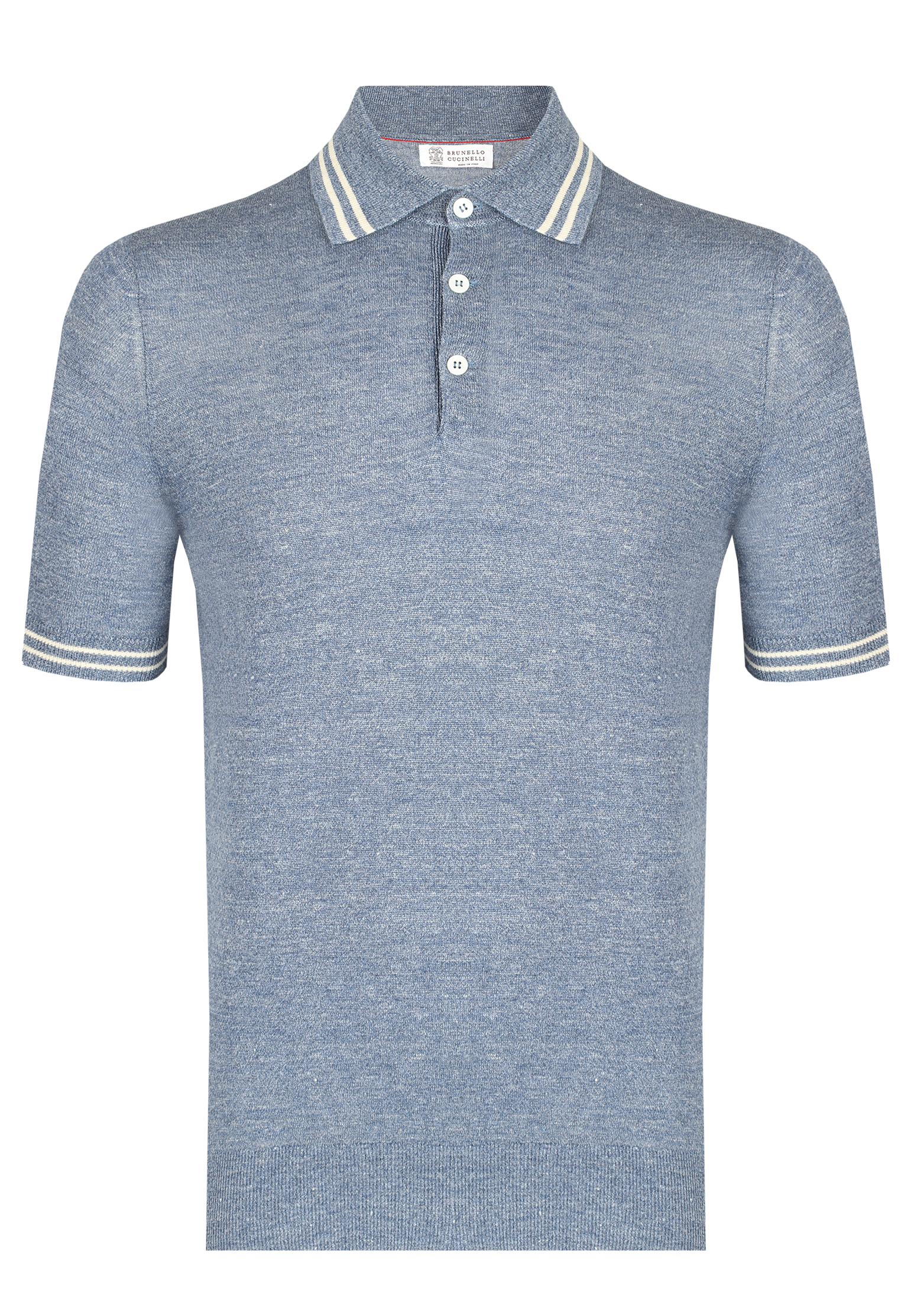 мужская футболка brunello cucinelli, синяя