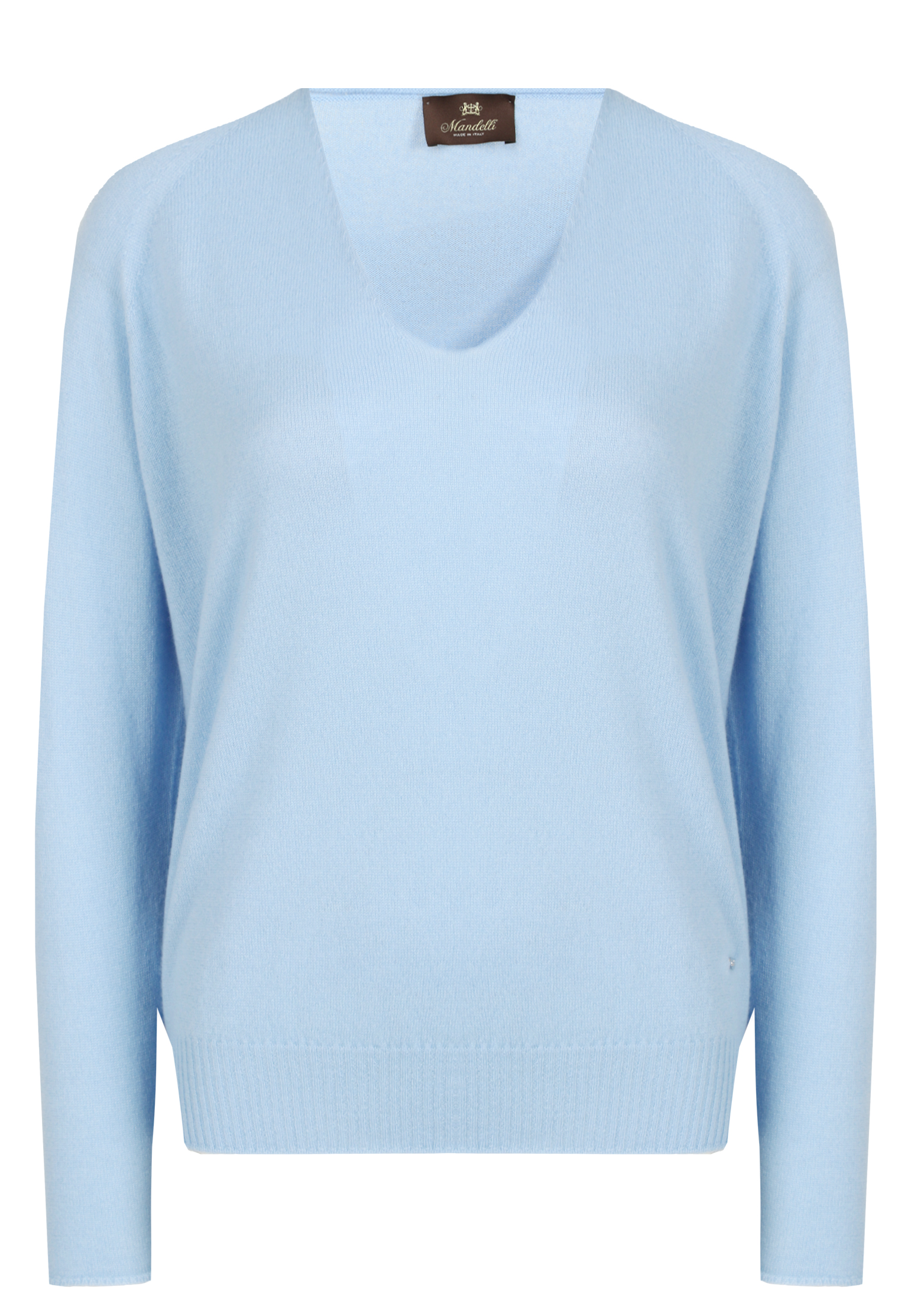женский пуловер mandelli, голубой