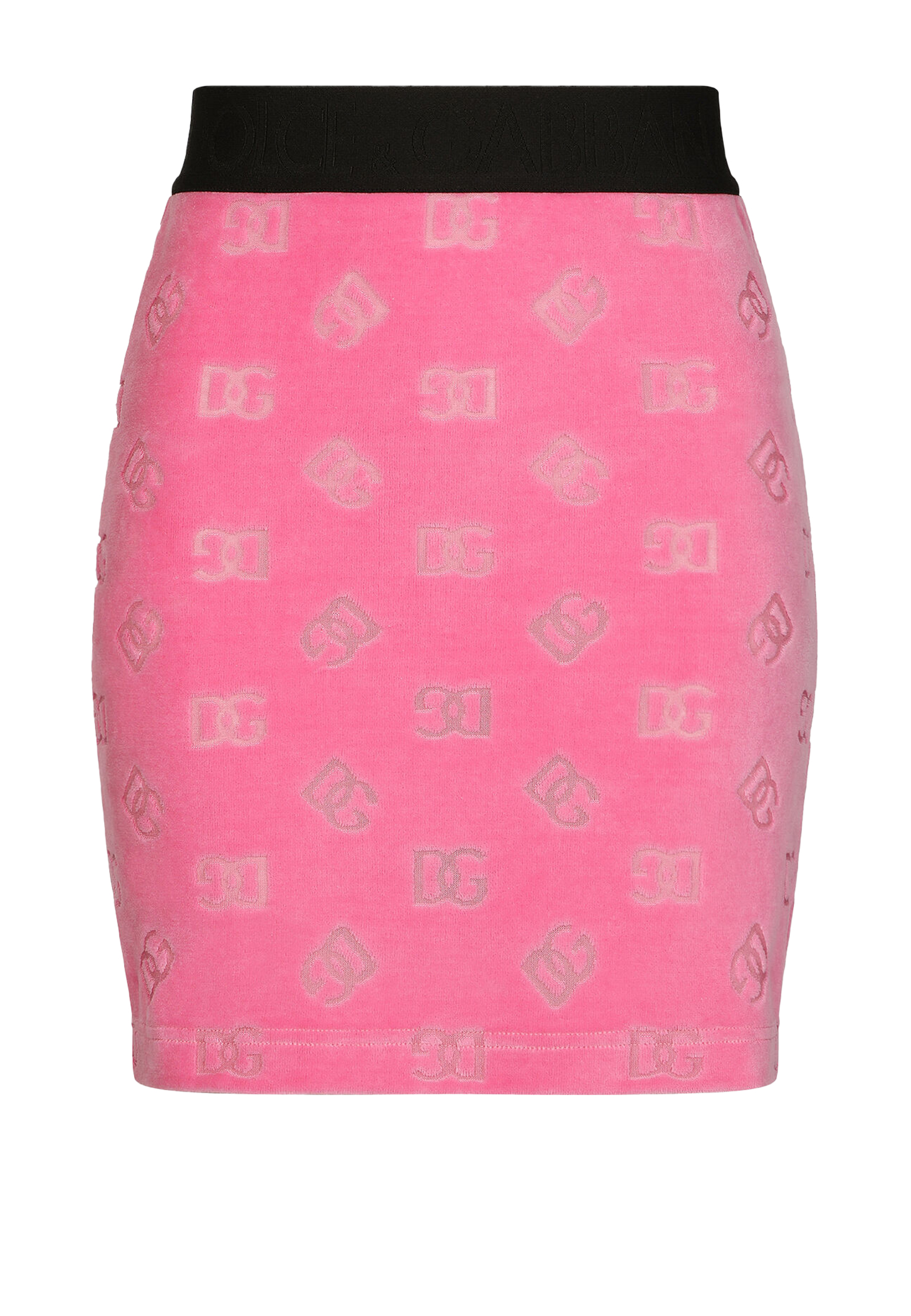 женская юбка мини dolce & gabbana, розовая