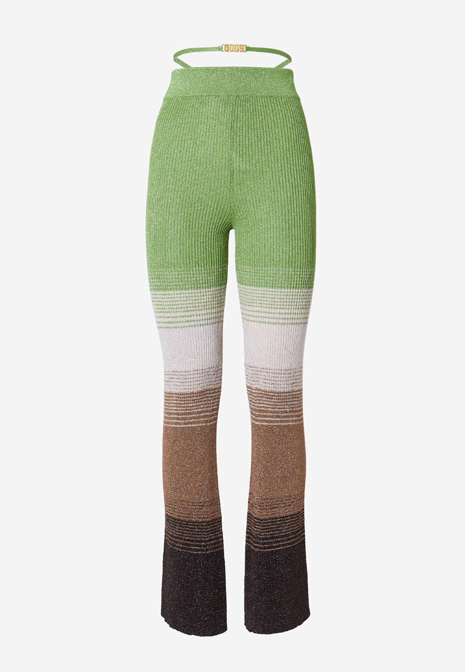женские облегающие брюки gcds, зеленые