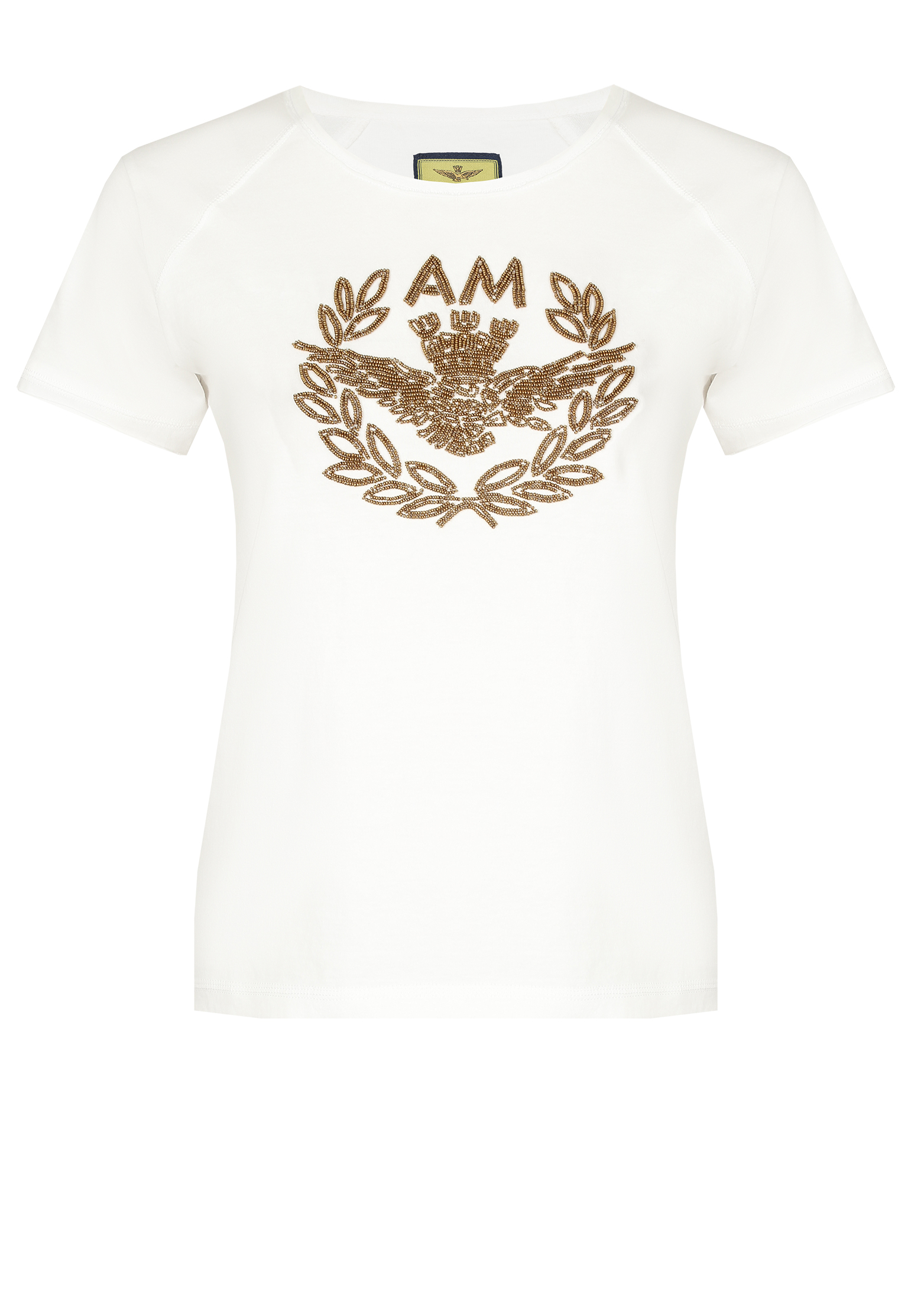 женская футболка aeronautica militare, белая
