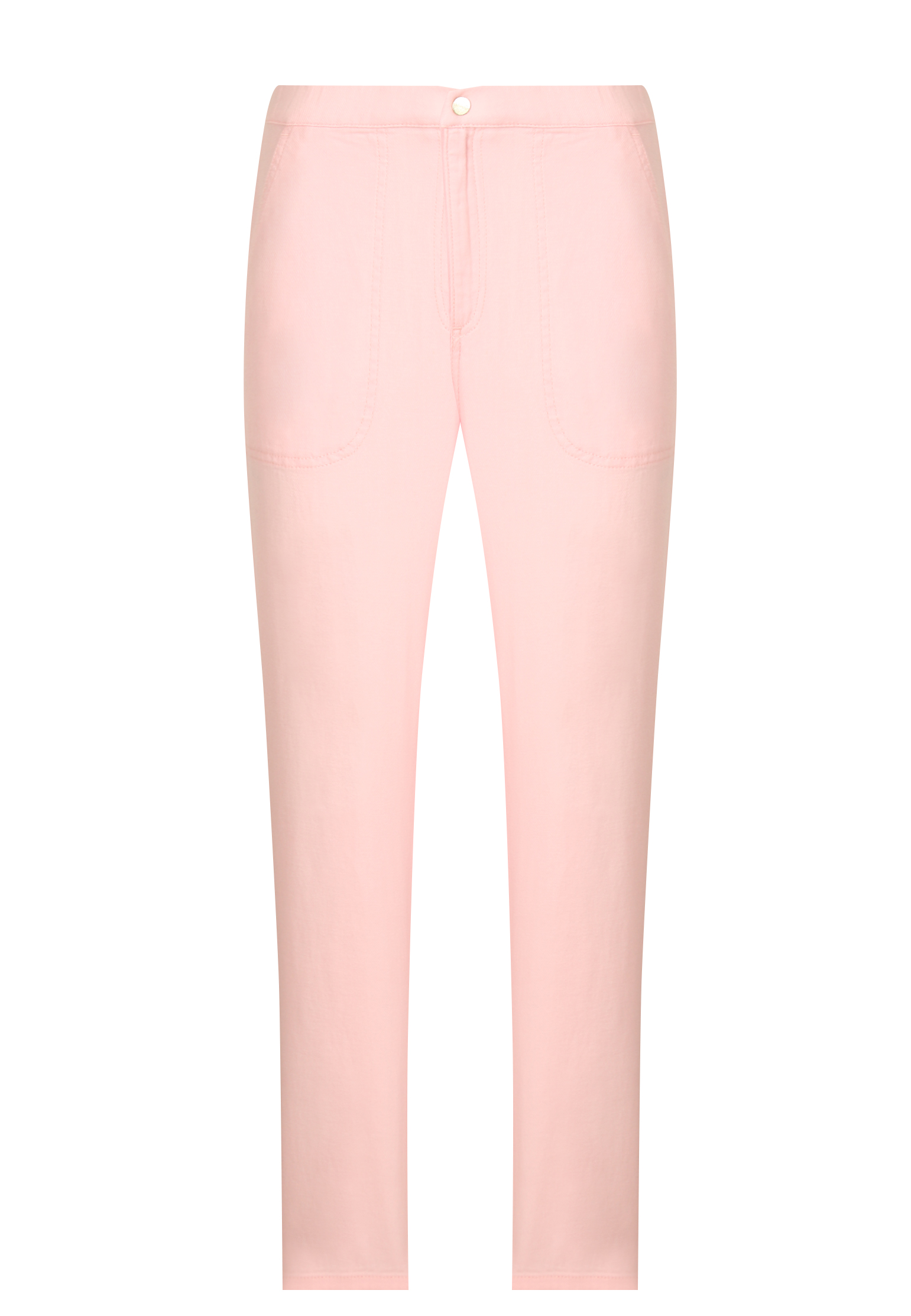 женские прямые брюки liu jo, розовые