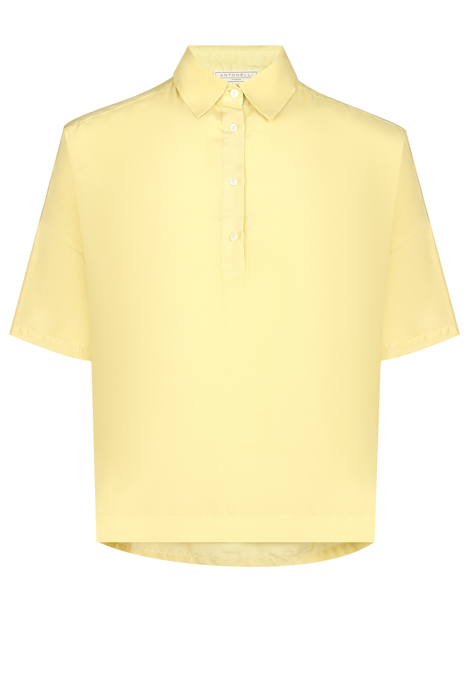 женская рубашка antonelli firenze, желтая