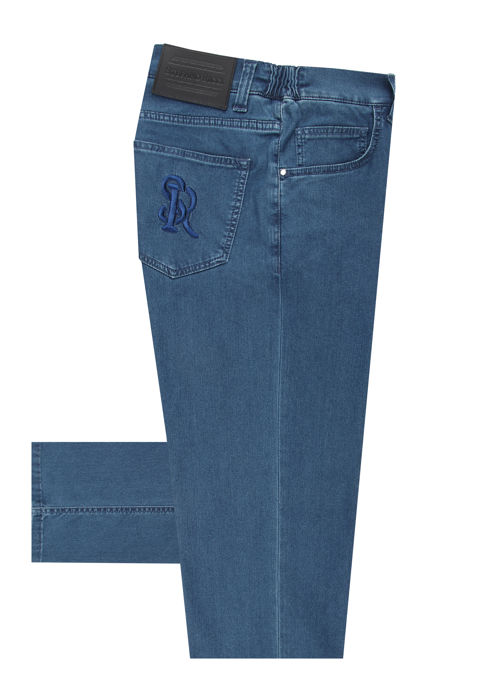 мужские прямые джинсы stefano ricci, синие