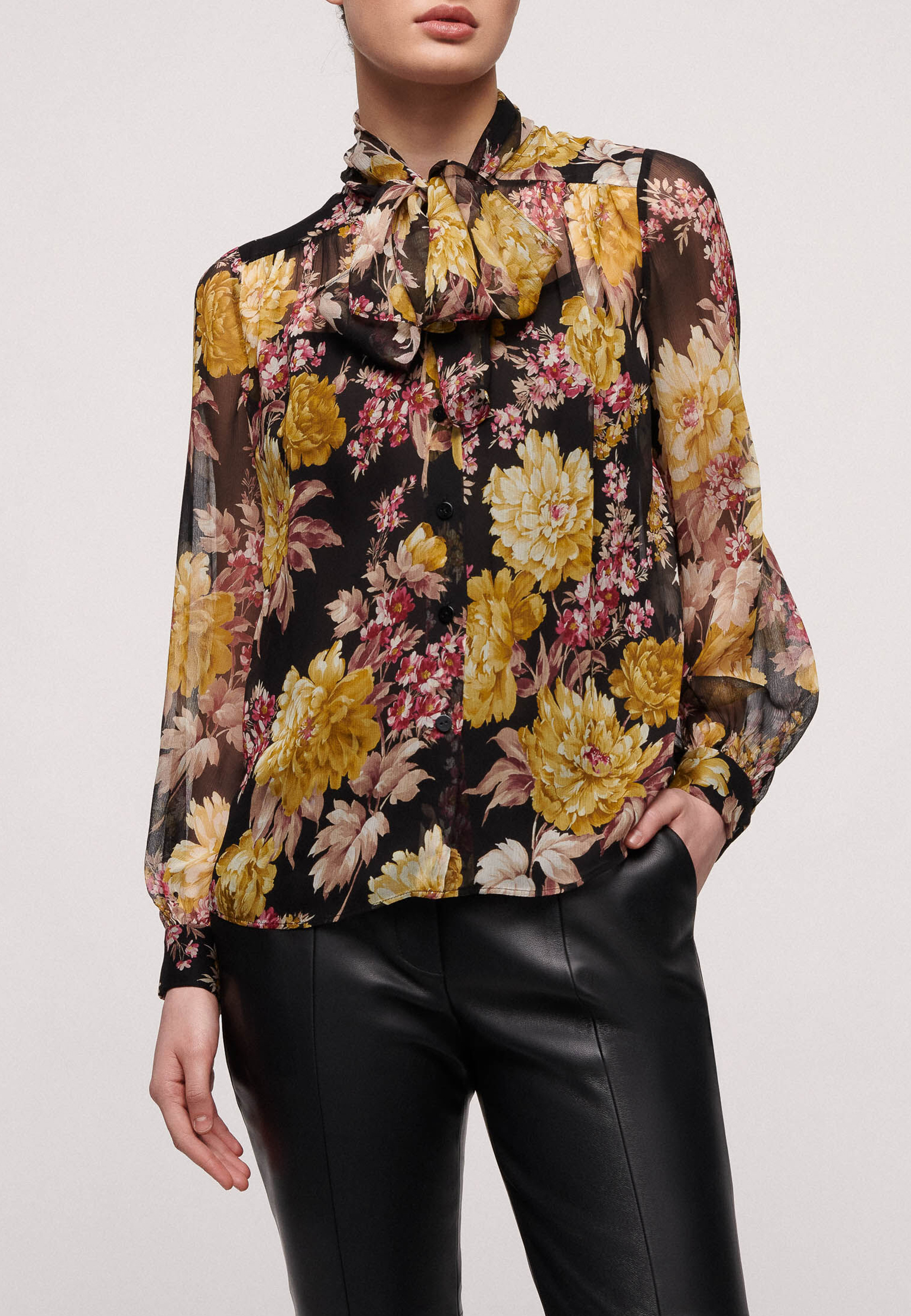 женская блузка luisa spagnoli, разноцветная