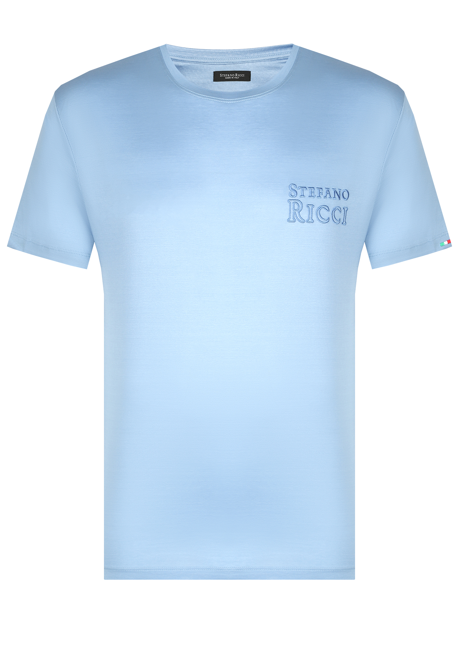 мужская футболка stefano ricci, голубая