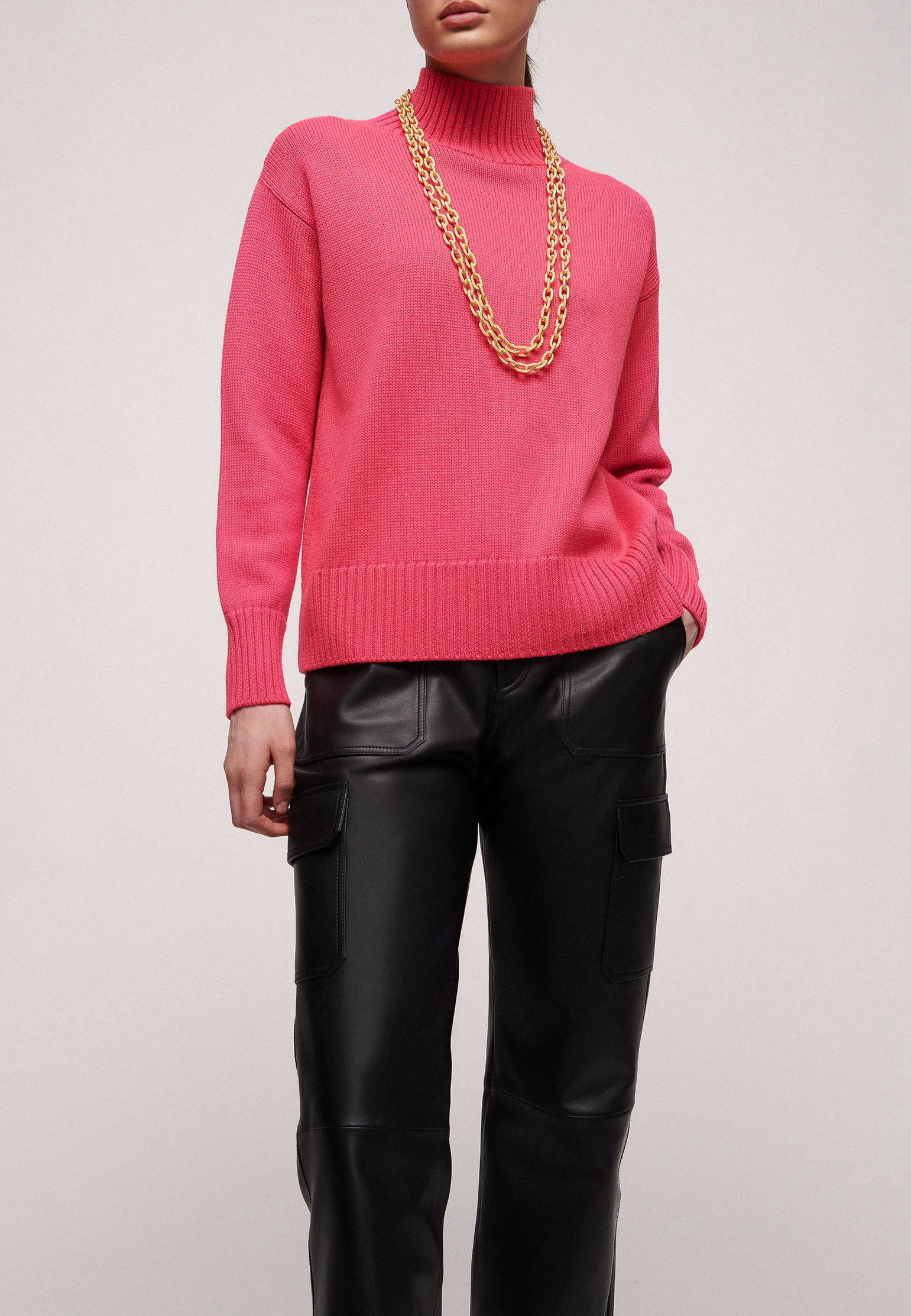 женский свитер luisa spagnoli, розовый