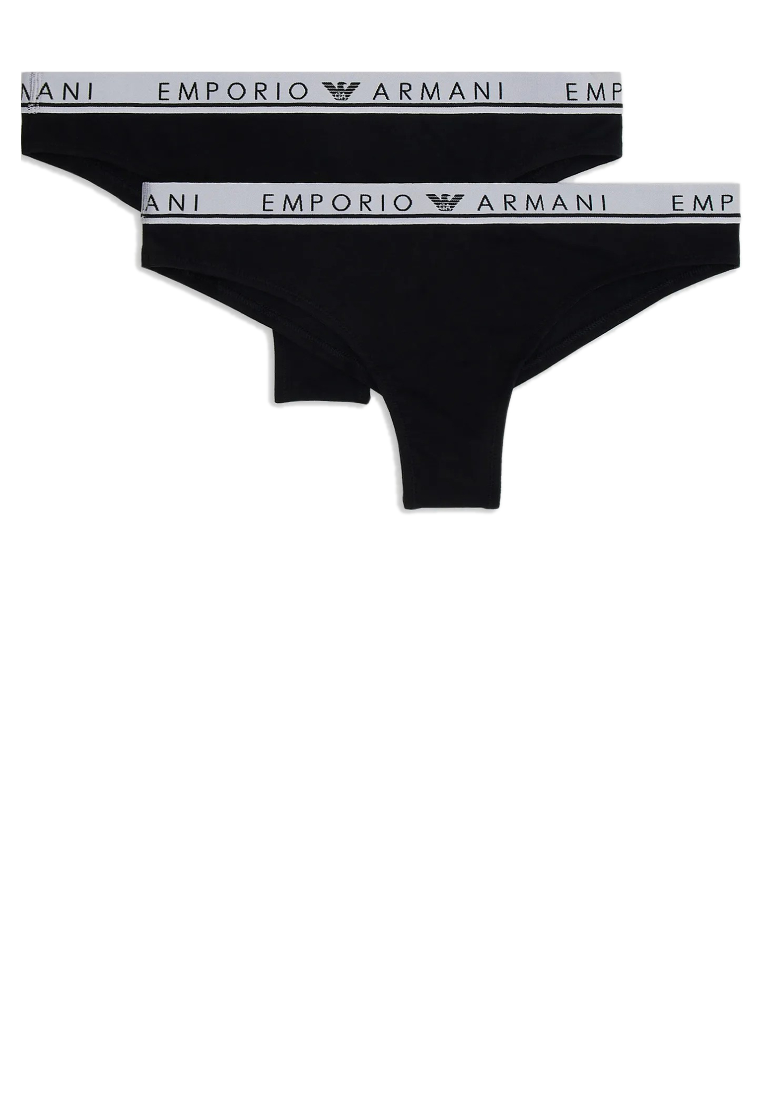 женские трусы emporio armani underwear, черные