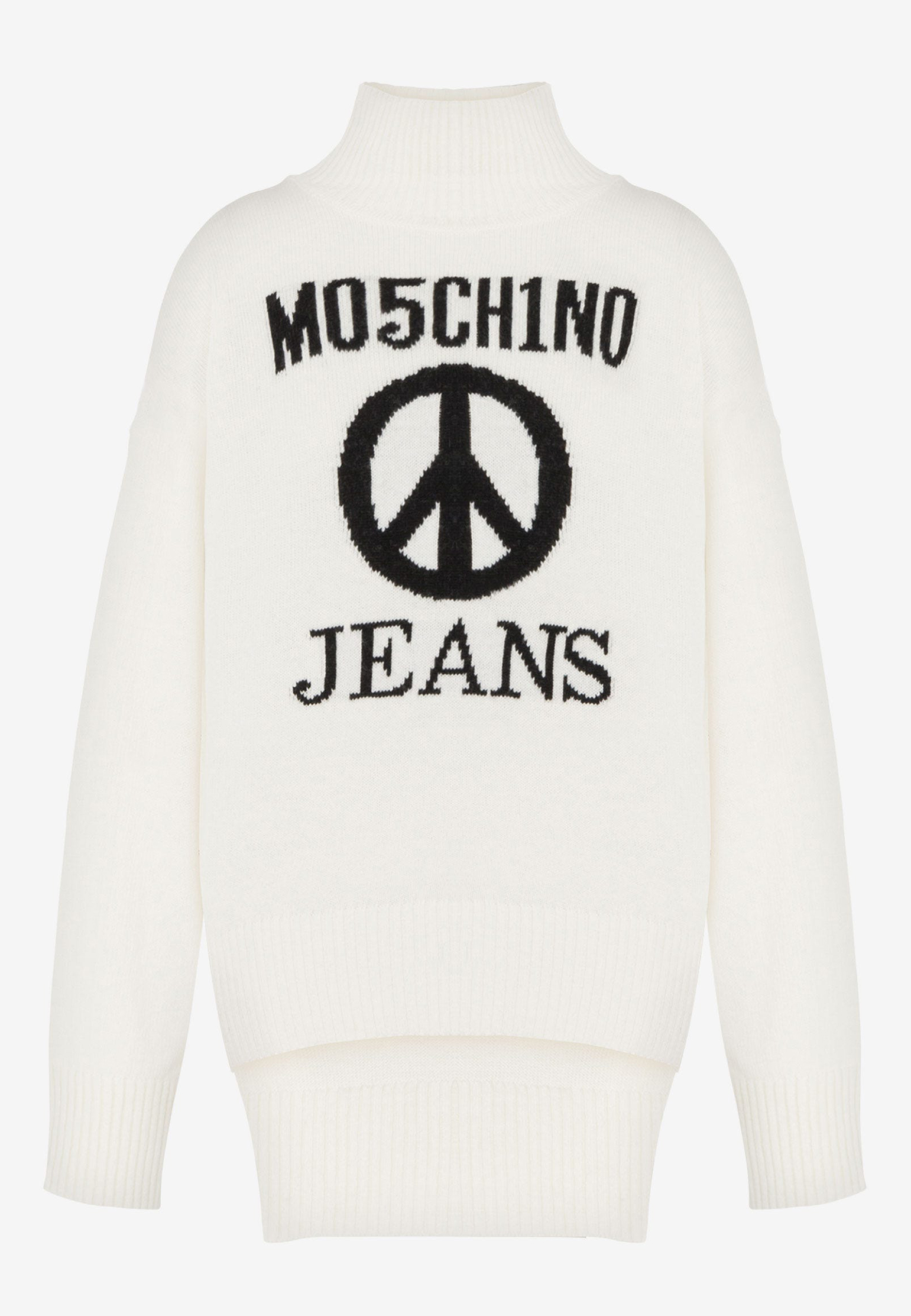 женский свитер moschino jeans, белый