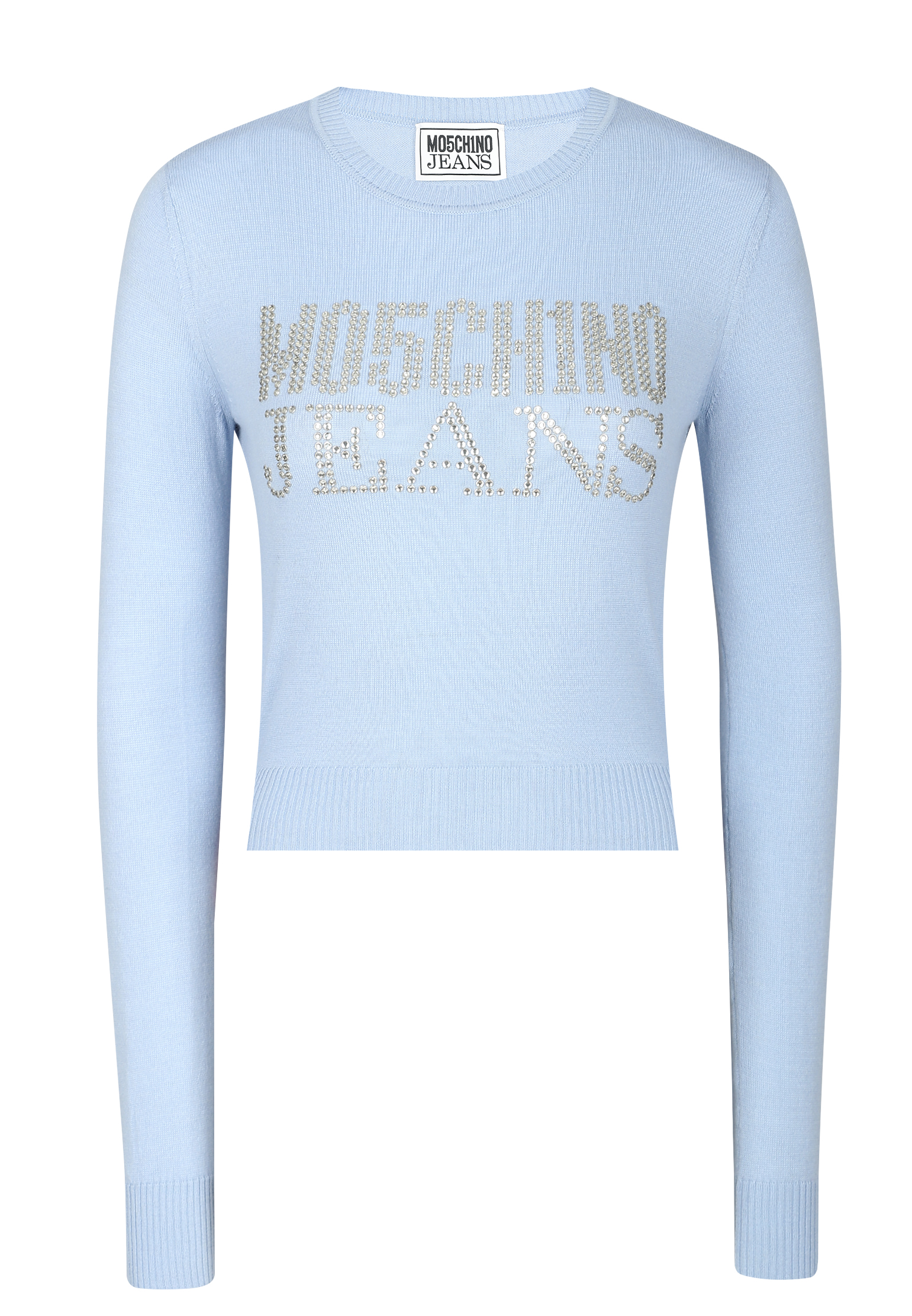 женский свитер moschino jeans, голубой