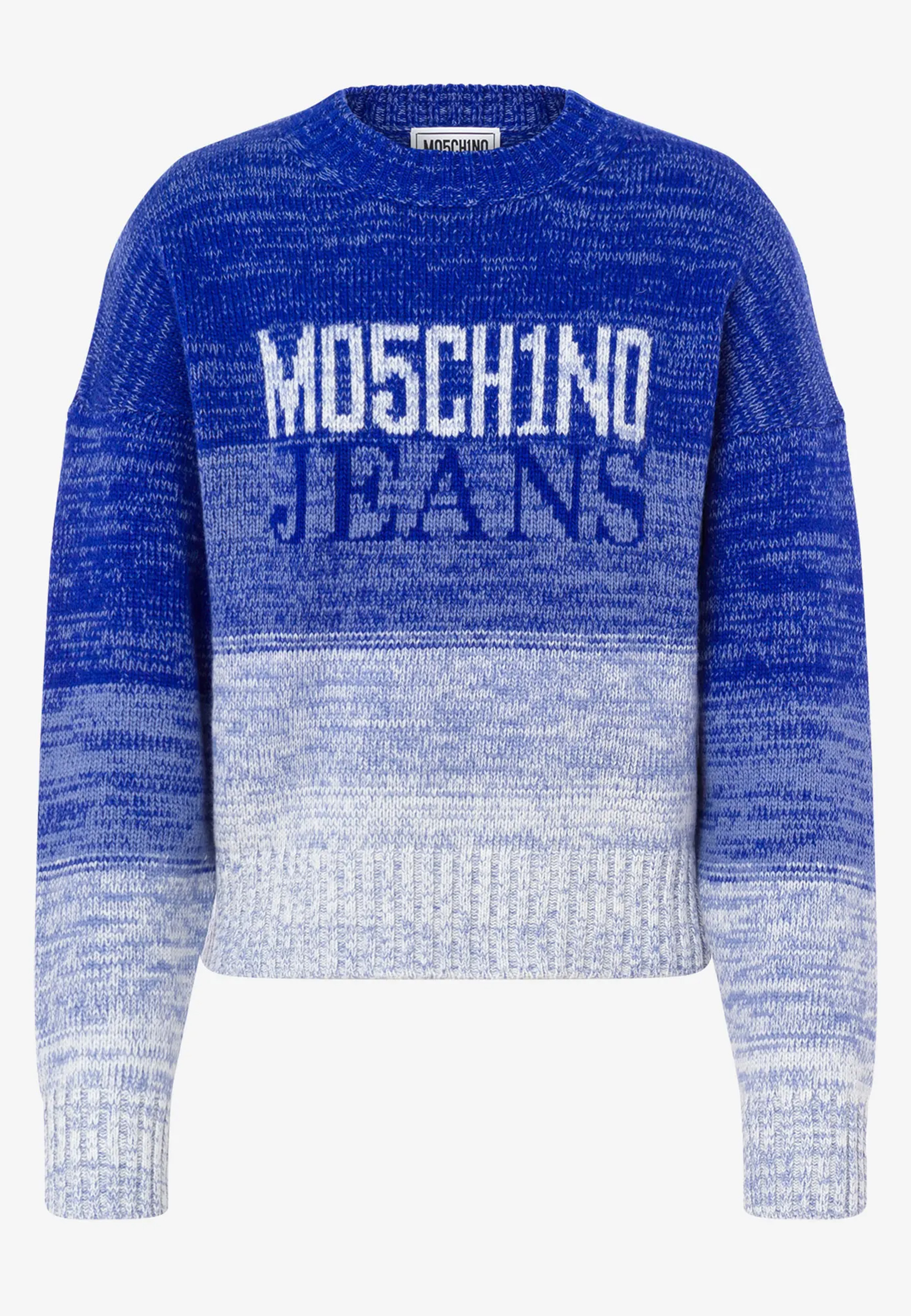 женский свитер moschino jeans, голубой