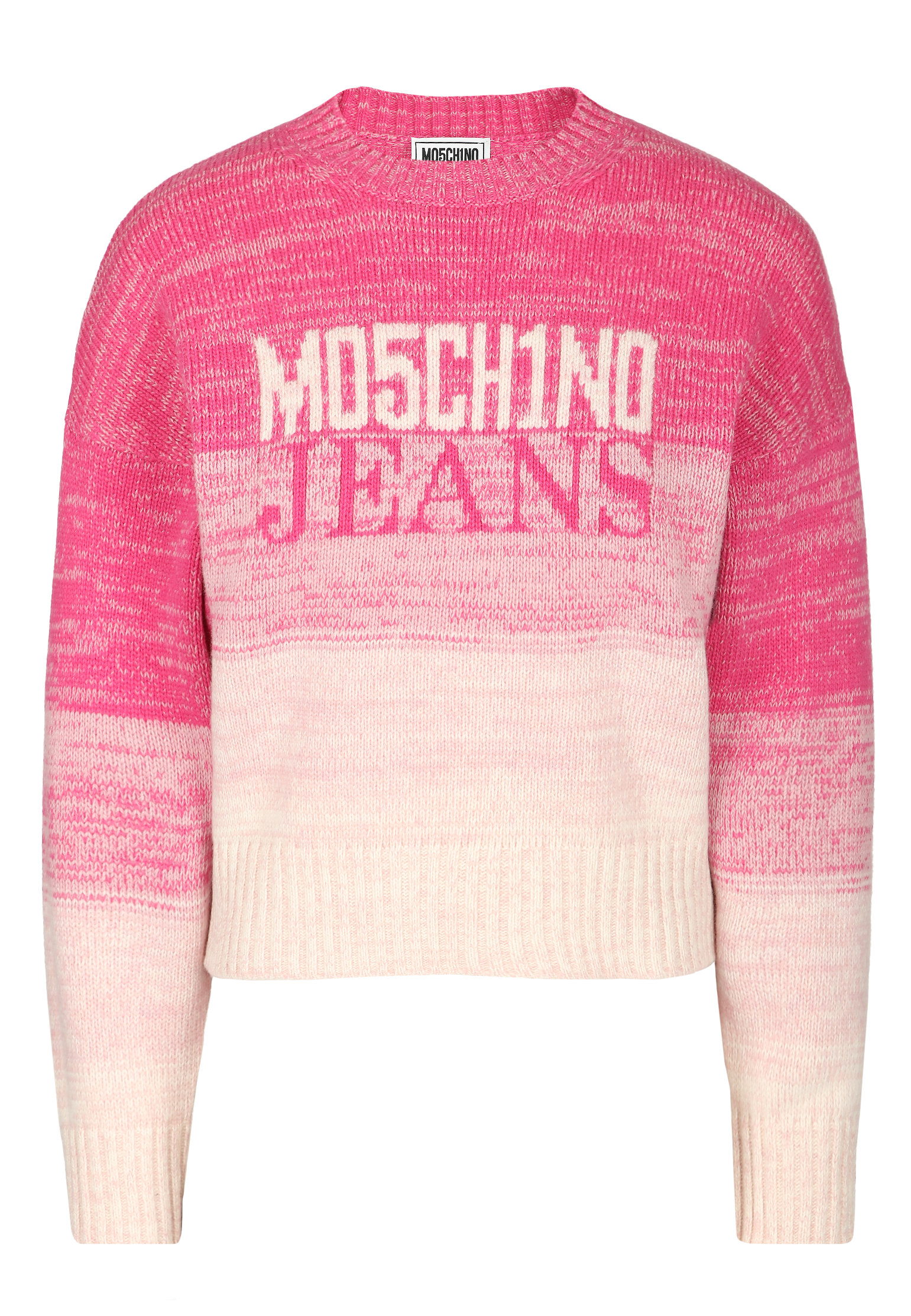 женский свитер moschino jeans, розовый