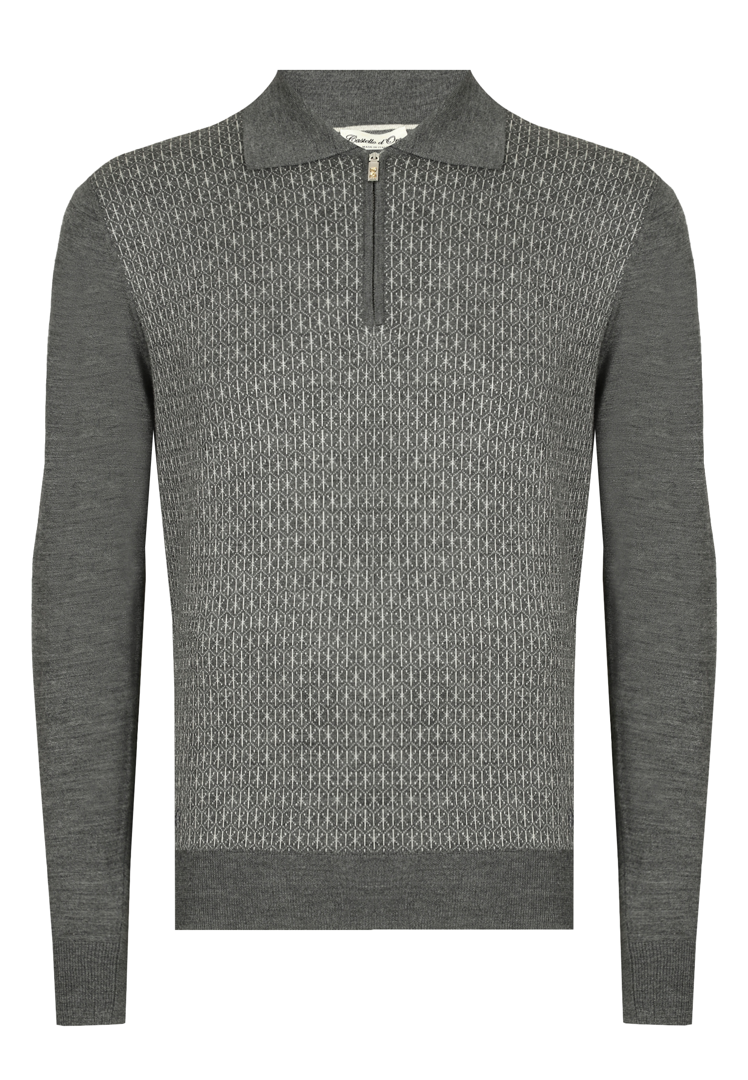 мужской пуловер castello d’oro, серый