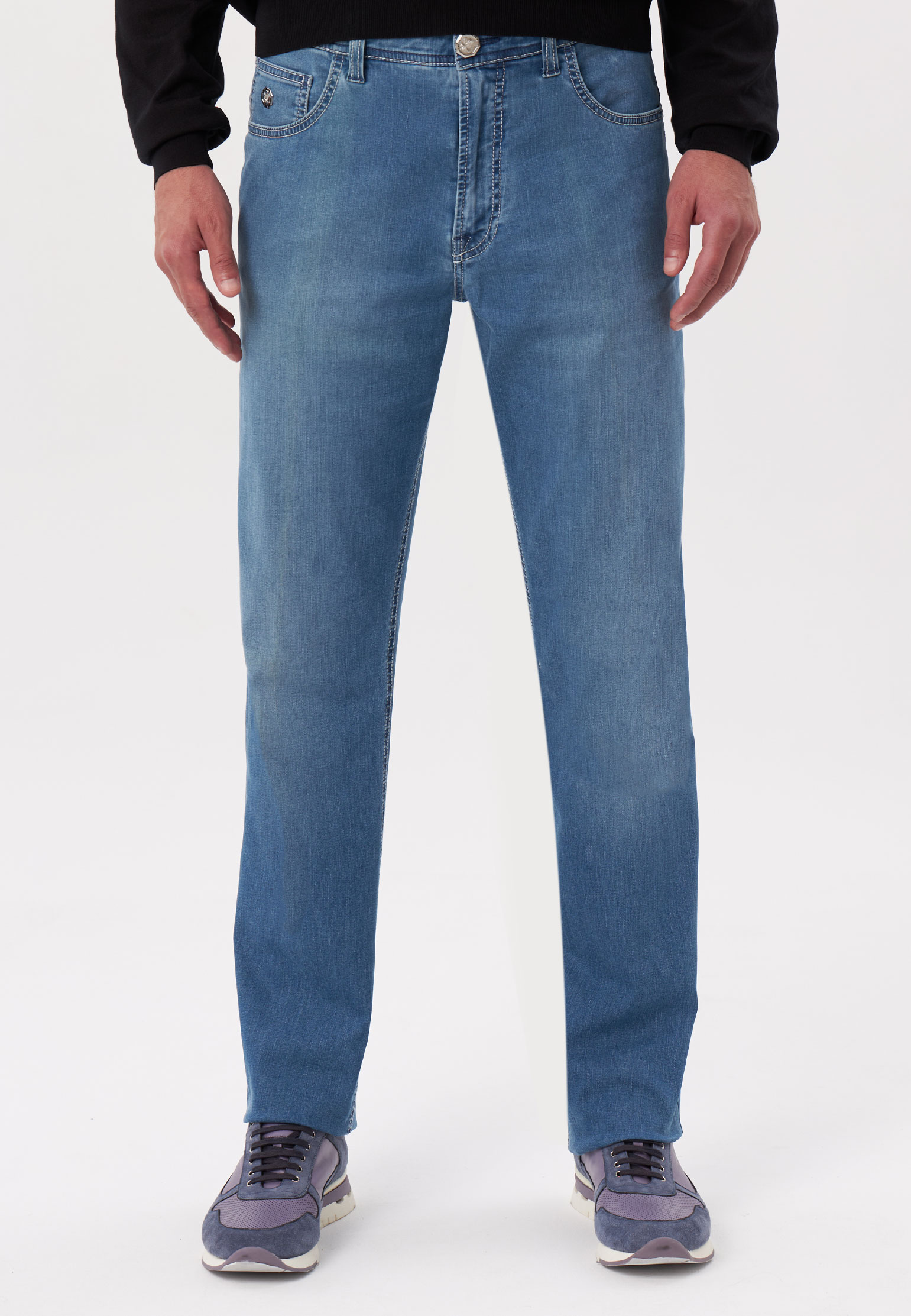 мужские джинсы stefano ricci, голубые