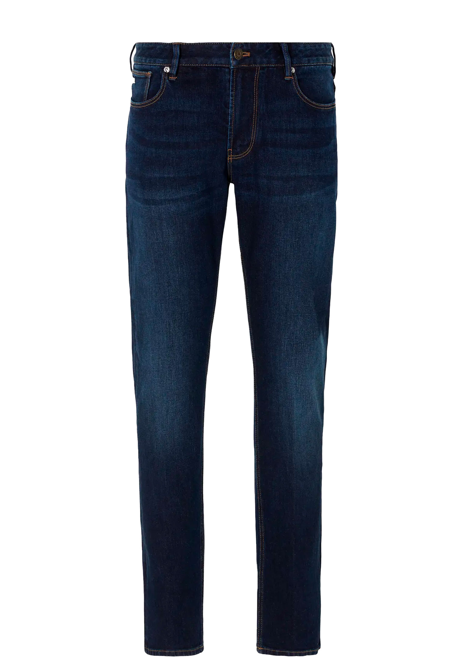 мужские зауженные джинсы emporio armani, синие