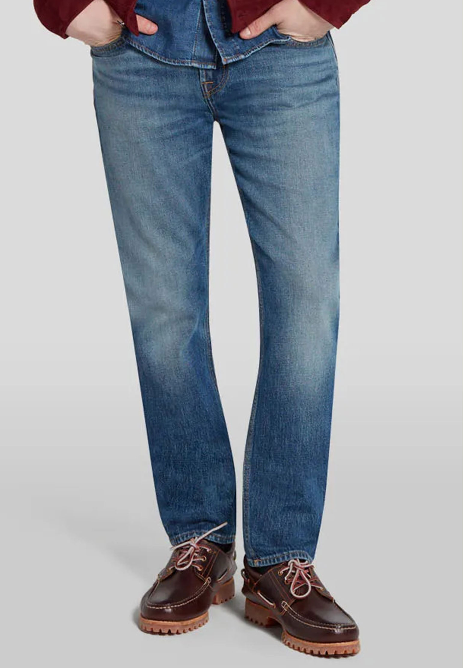 мужские прямые джинсы 7 for all mankind, синие