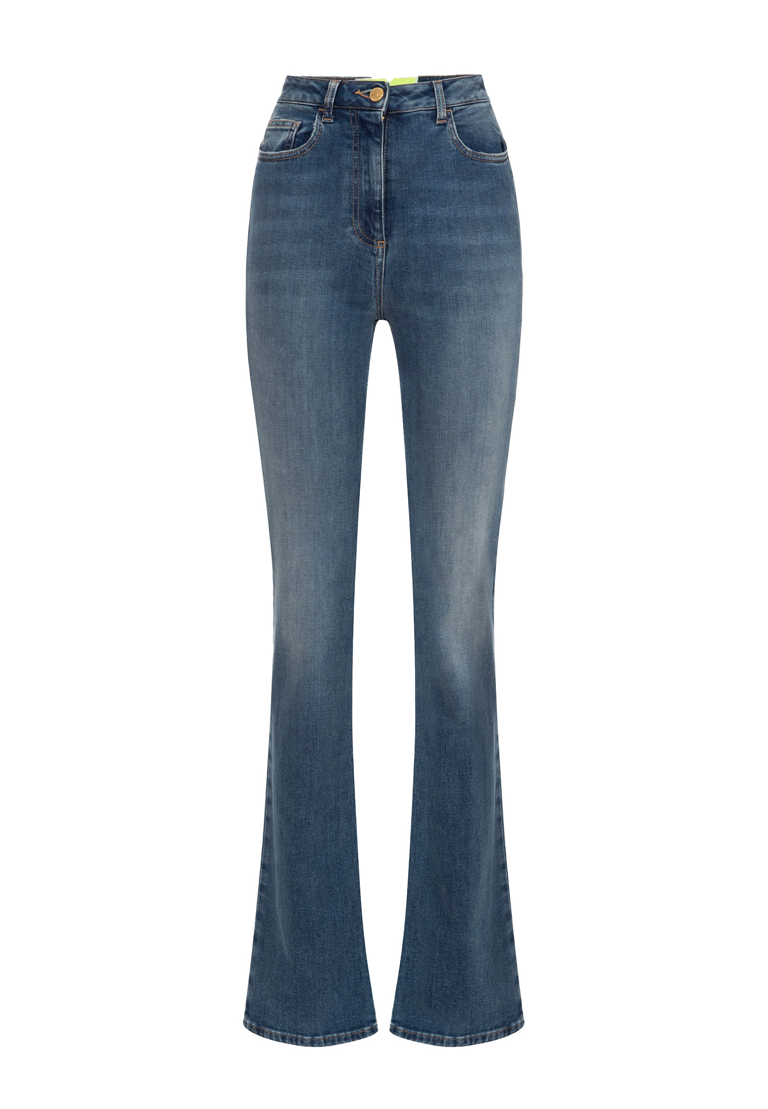 женские прямые джинсы elisabetta franchi, синие