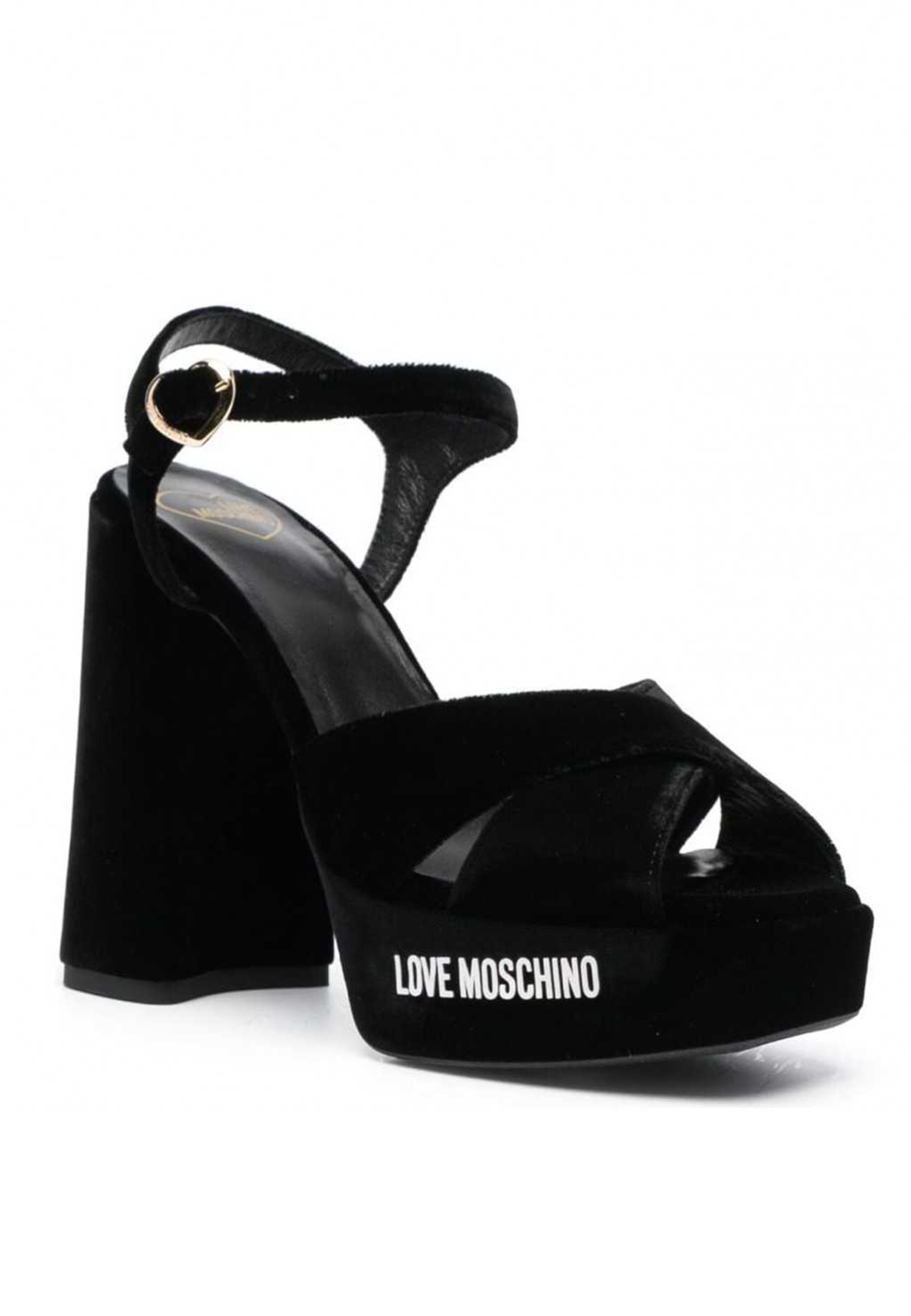 женские туфли moschino love, черные