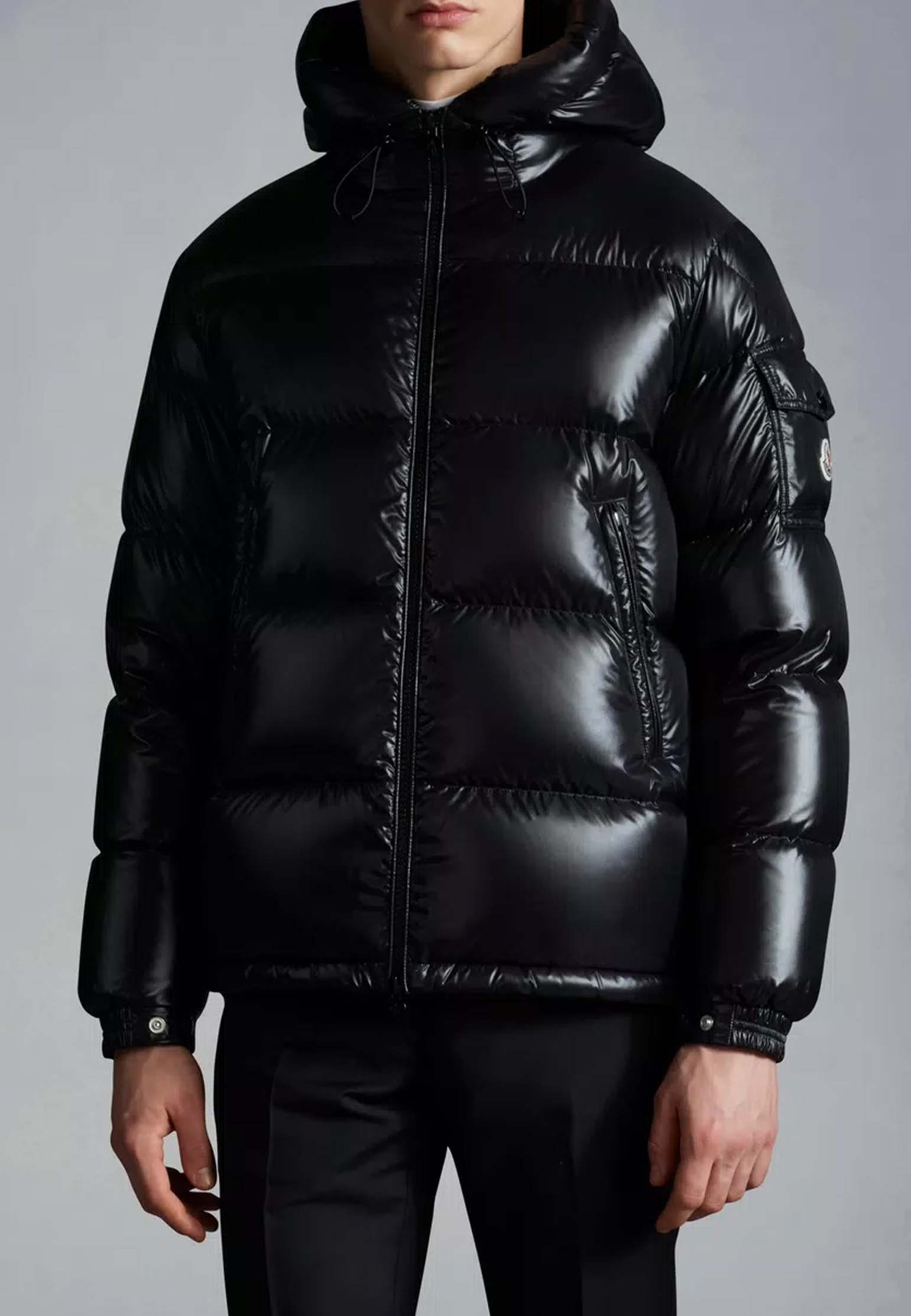 мужская куртка moncler, черная