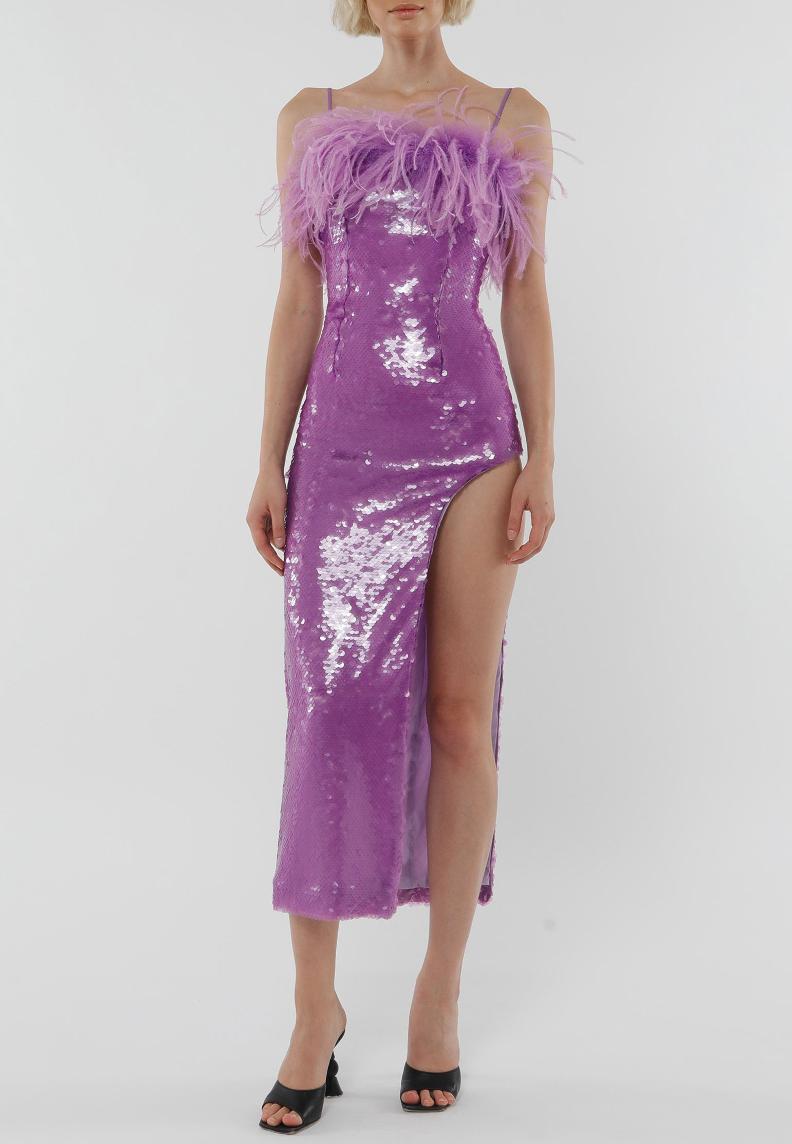 женское коктейльные платье giuseppe di morabito, фиолетовое