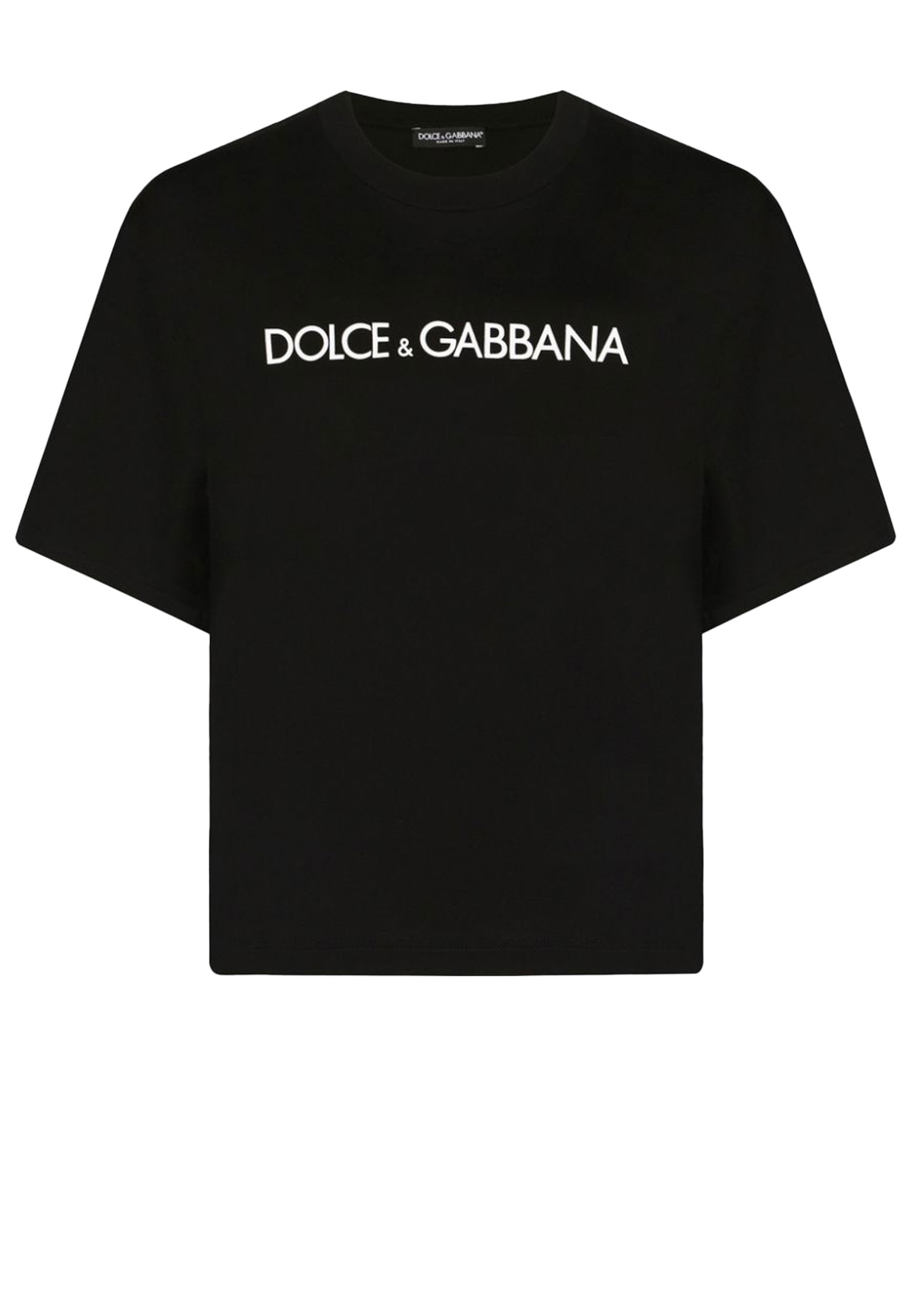 женская футболка dolce & gabbana, черная