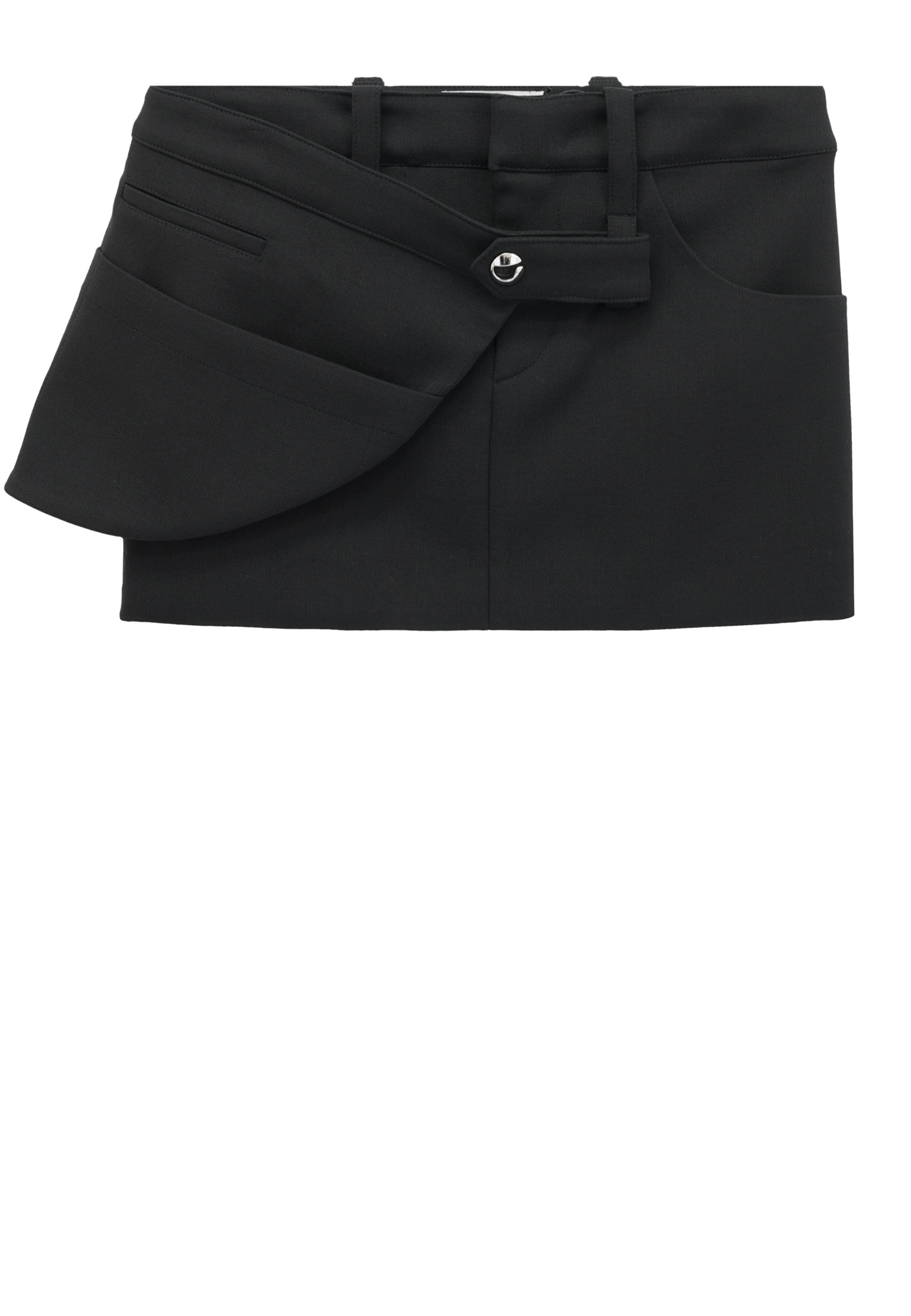 женская юбка мини coperni, черная