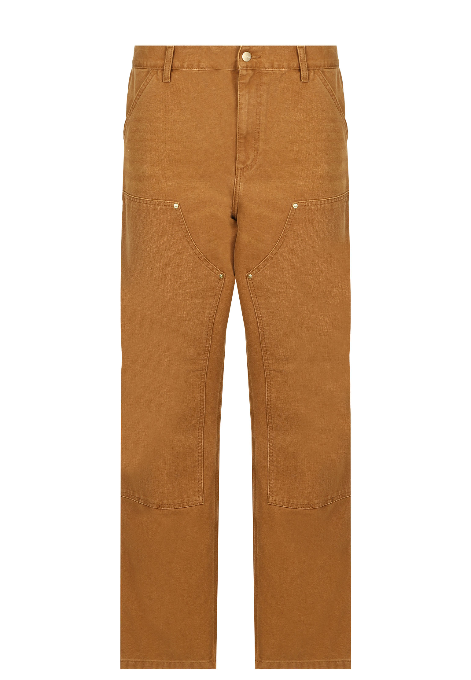 мужские широкие брюки carhartt wip, коричневые