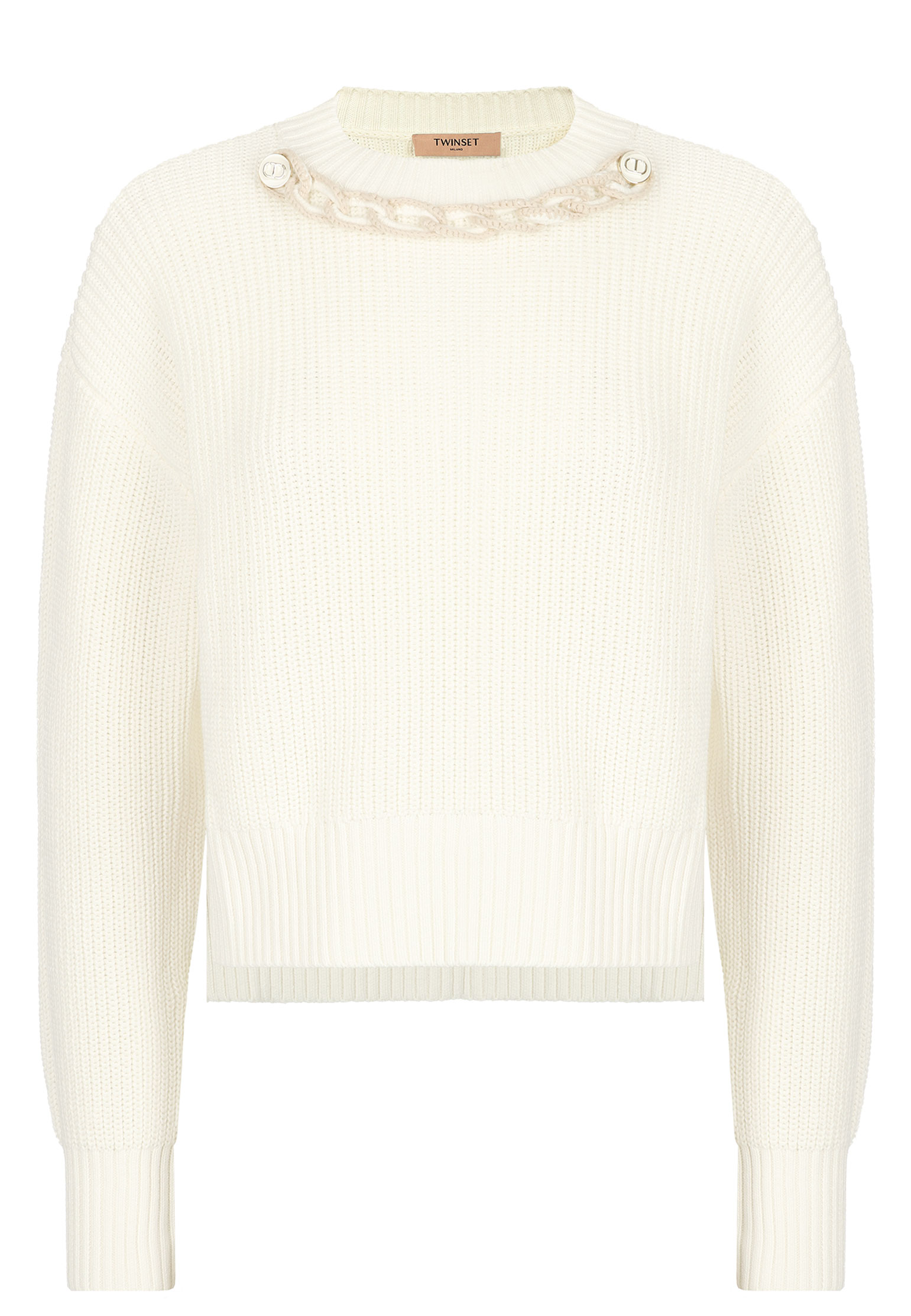 женский свитер twinset milano, белый