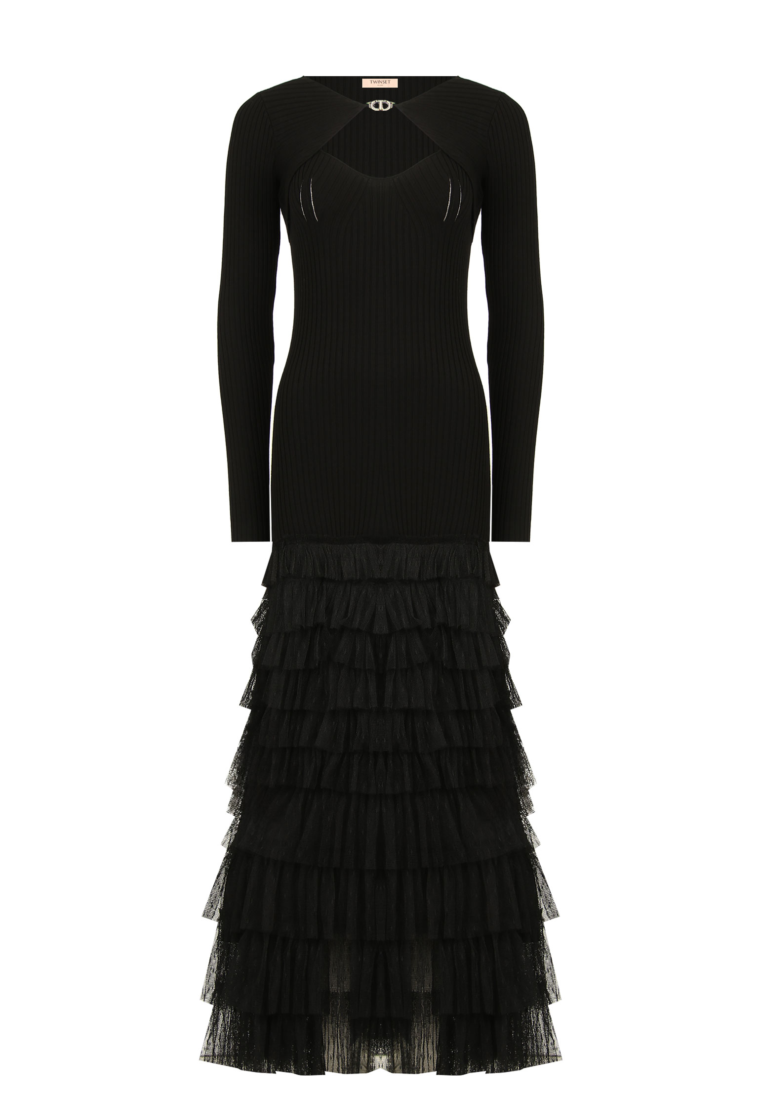 женское коктейльные платье twinset milano, черное