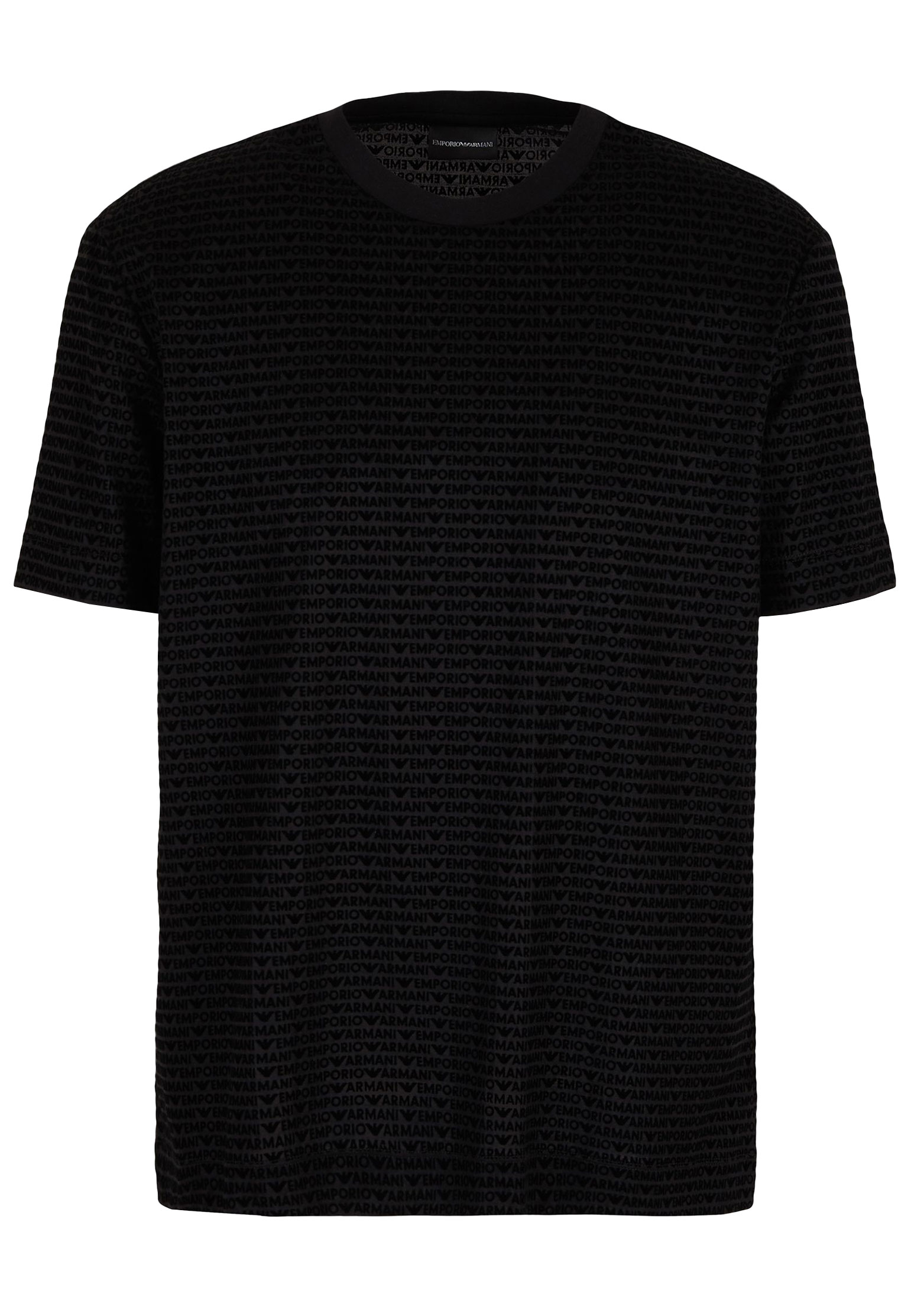 мужская футболка emporio armani, черная