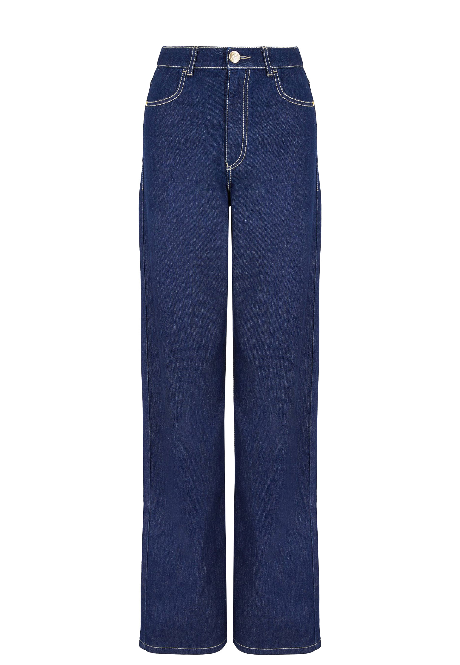 женские прямые джинсы emporio armani, синие