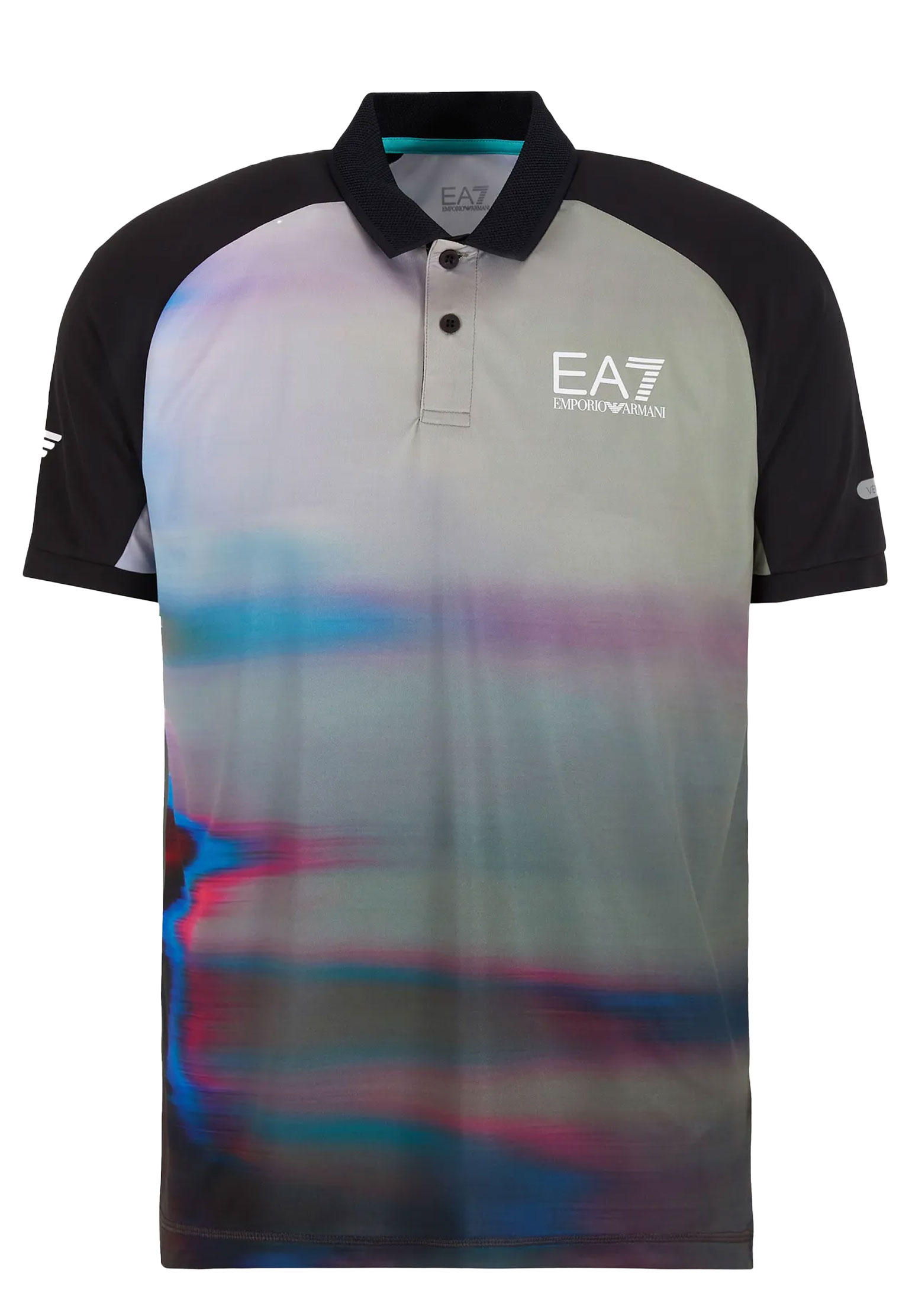 мужская футболка ea7, разноцветная